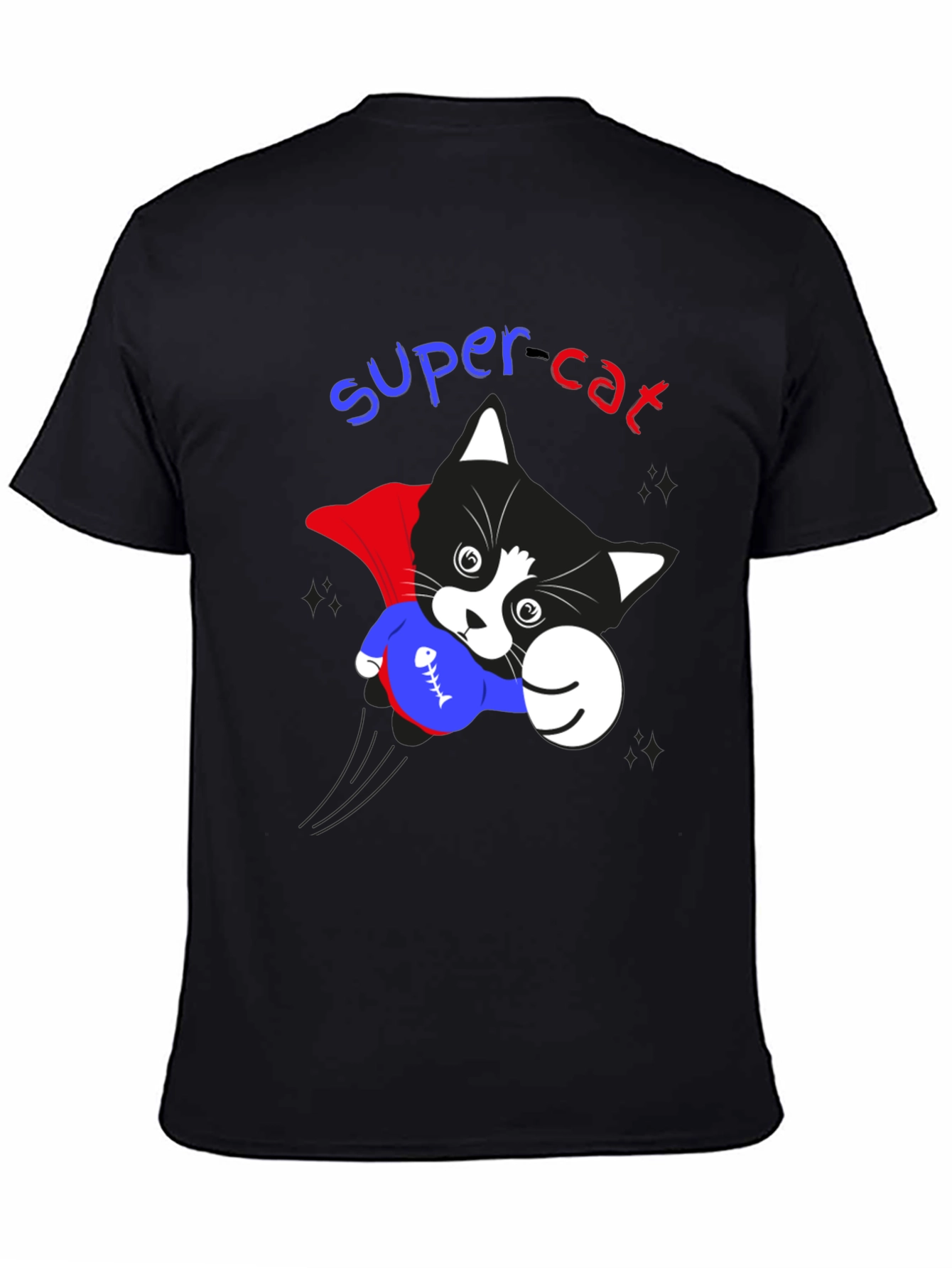 Super Cat Graphic T-Shirt - Heroic Feline Fun!