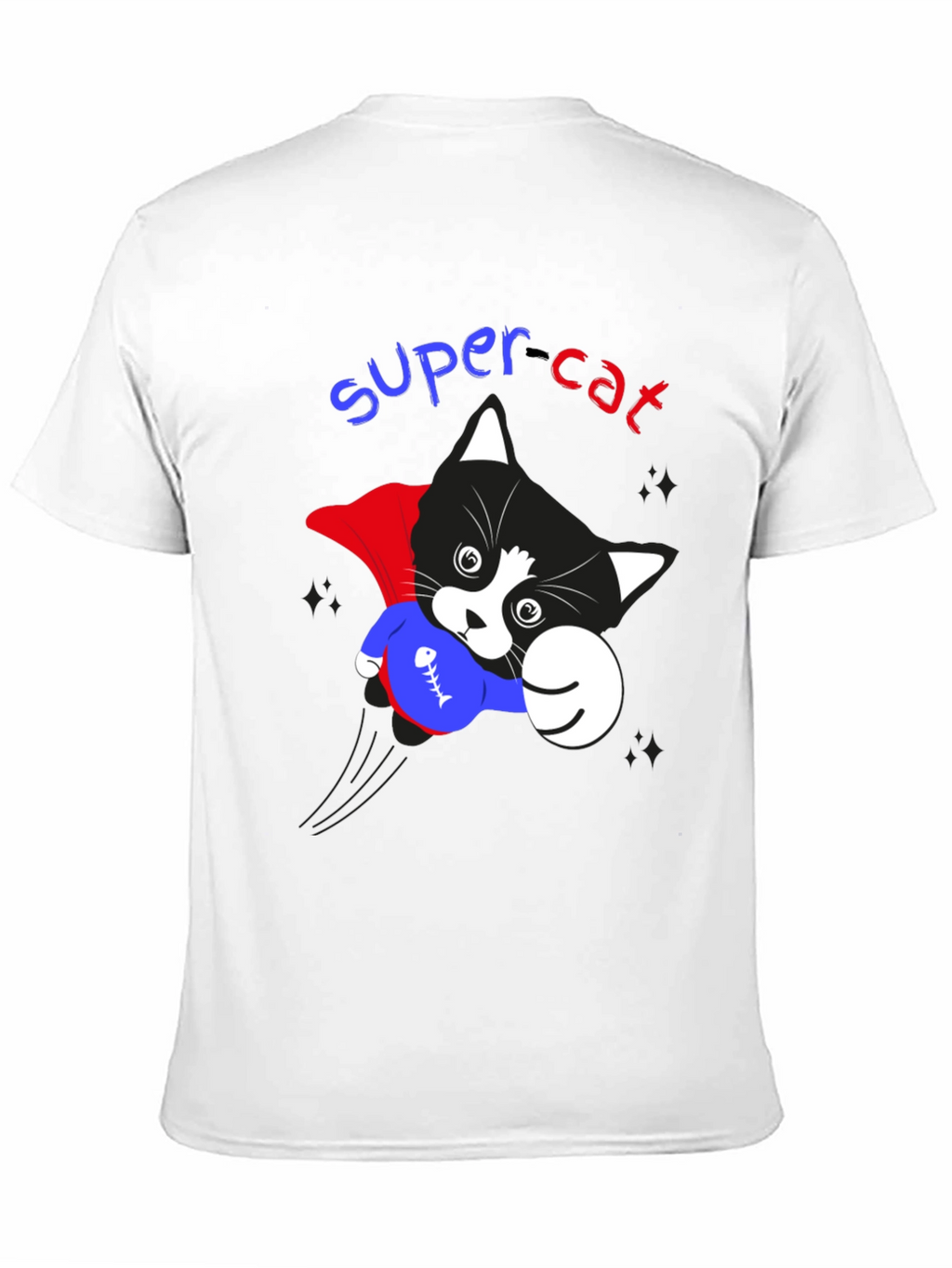 Super Cat Graphic T-Shirt - Heroic Feline Fun!