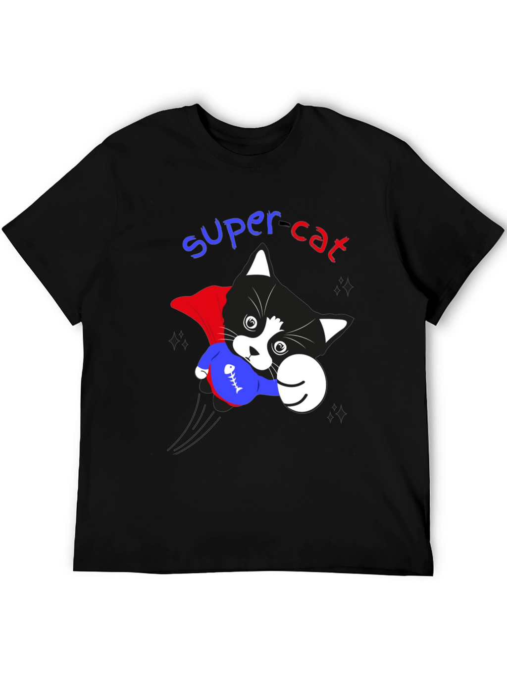Super Cat Graphic T-Shirt - Heroic Feline Fun!