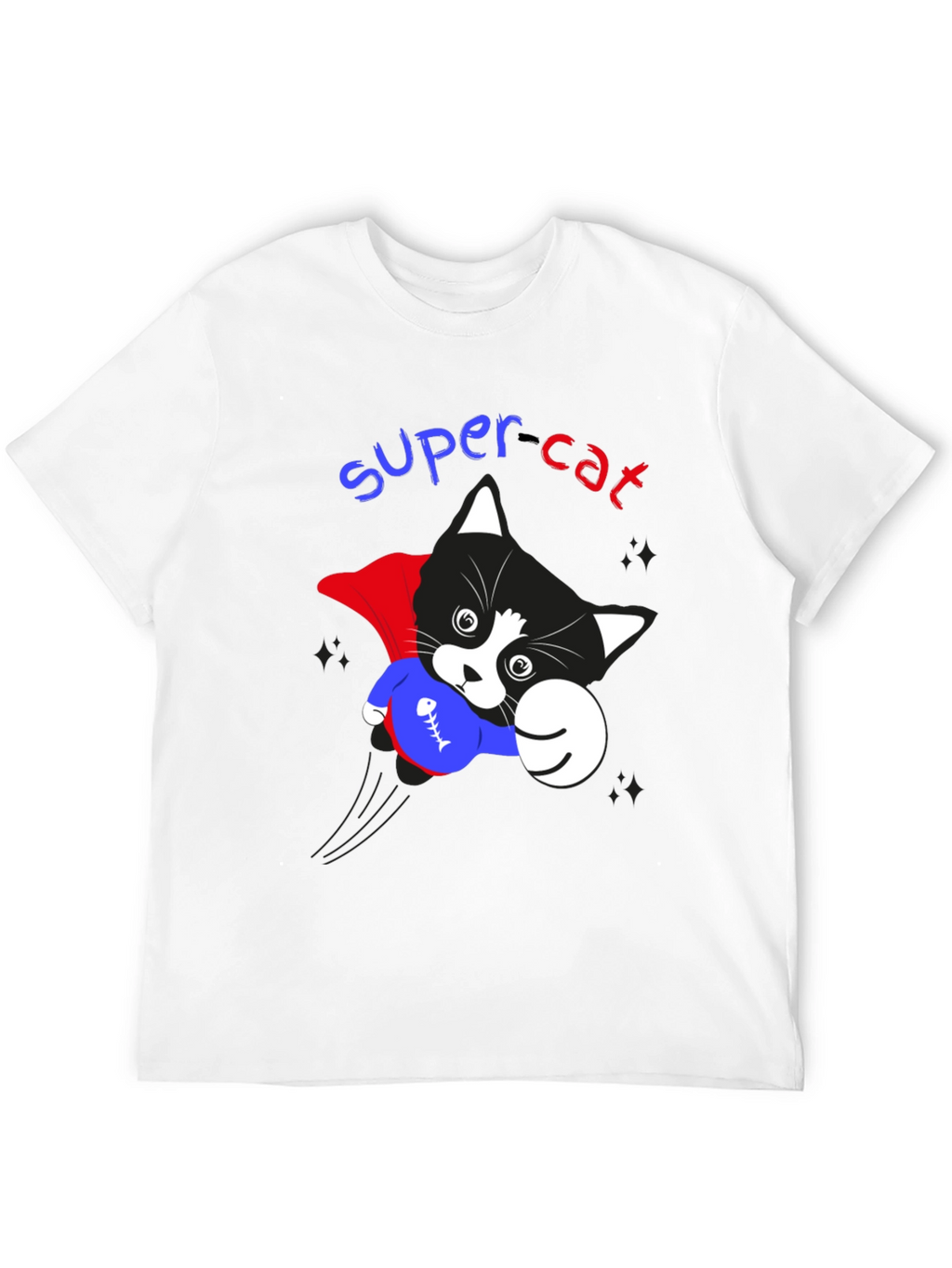 Super Cat Graphic T-Shirt - Heroic Feline Fun!