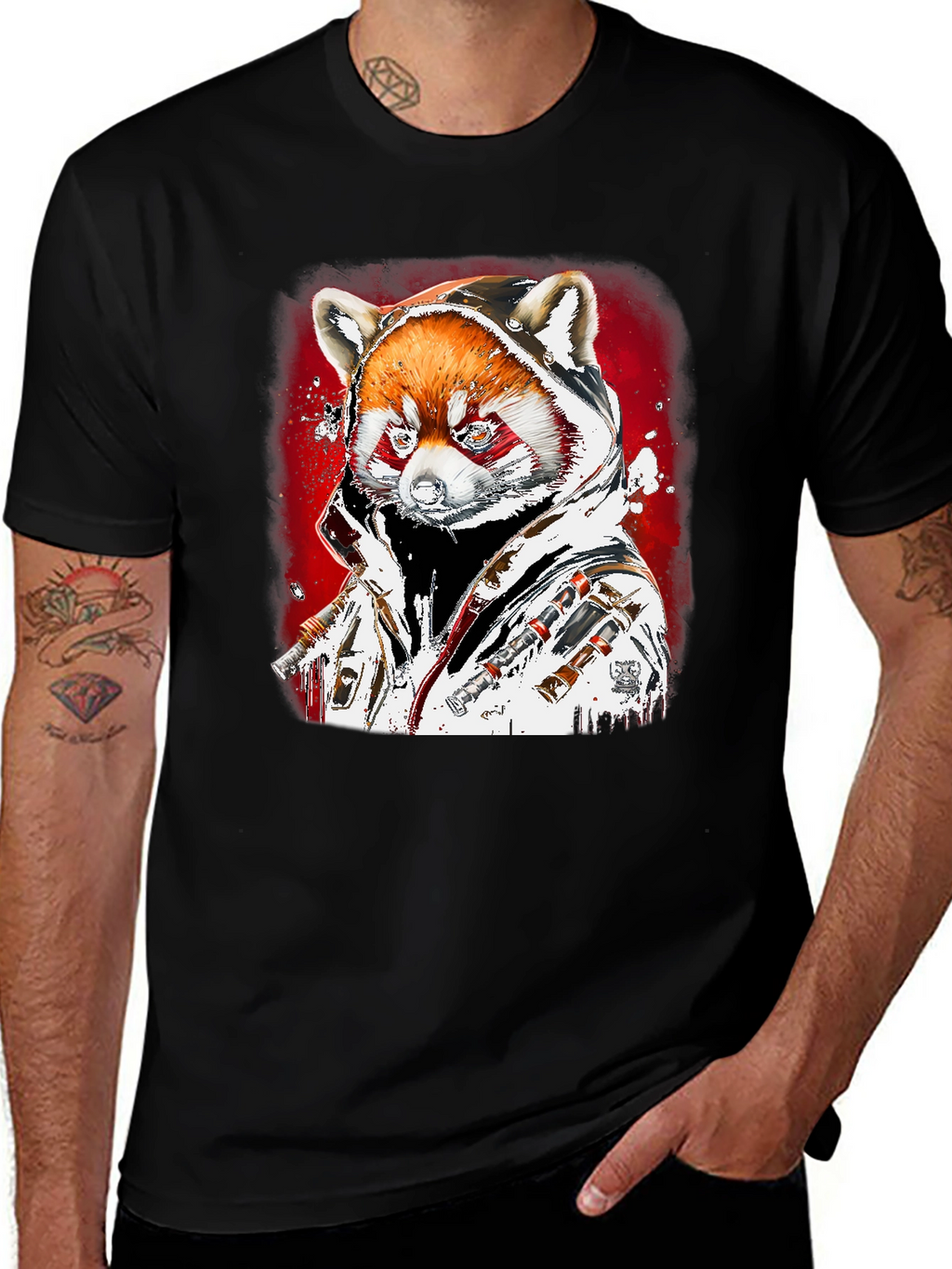 Red Panda Graphic T-Shirt - Streetwear Style