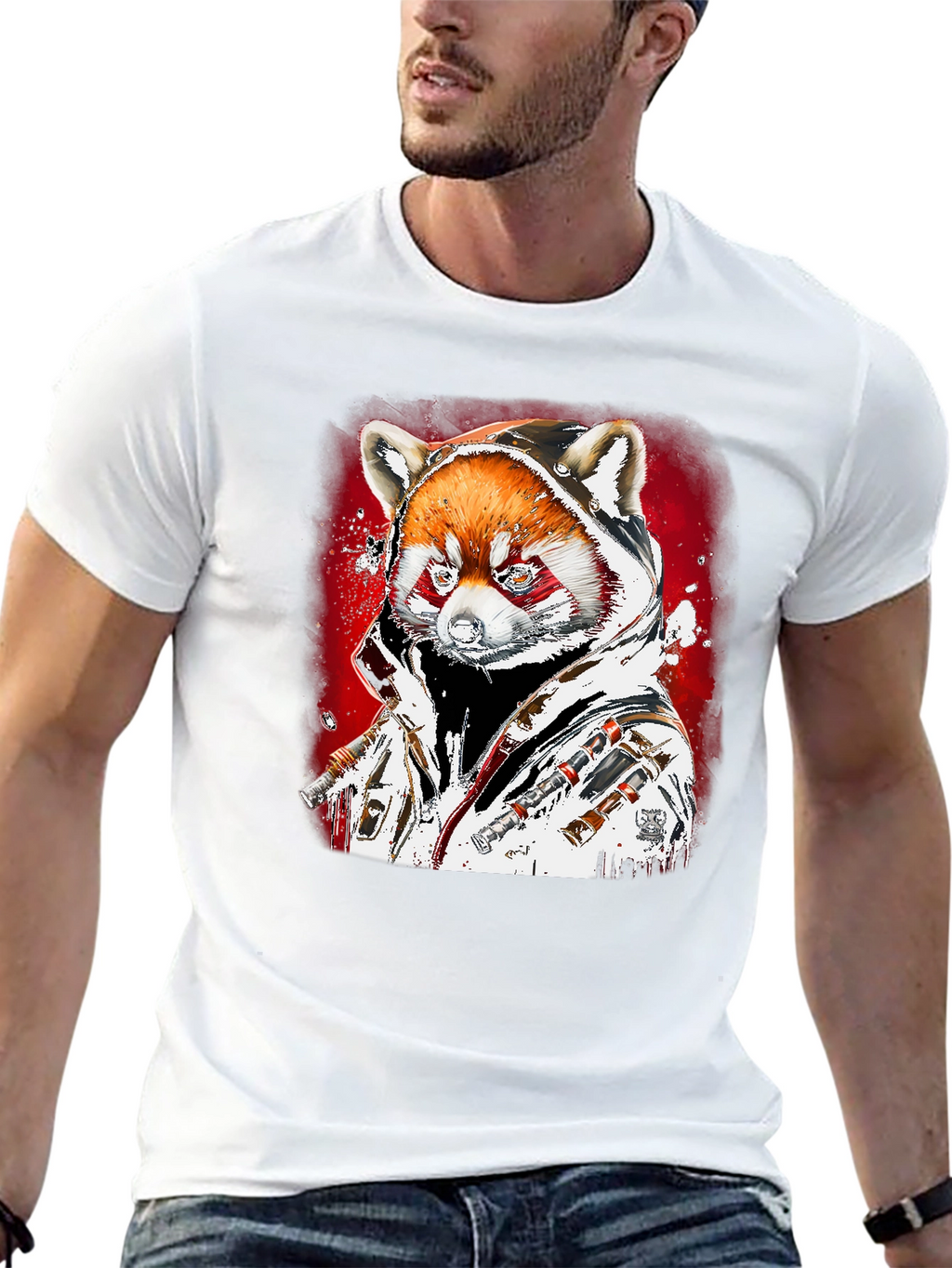 Red Panda Graphic T-Shirt - Streetwear Style