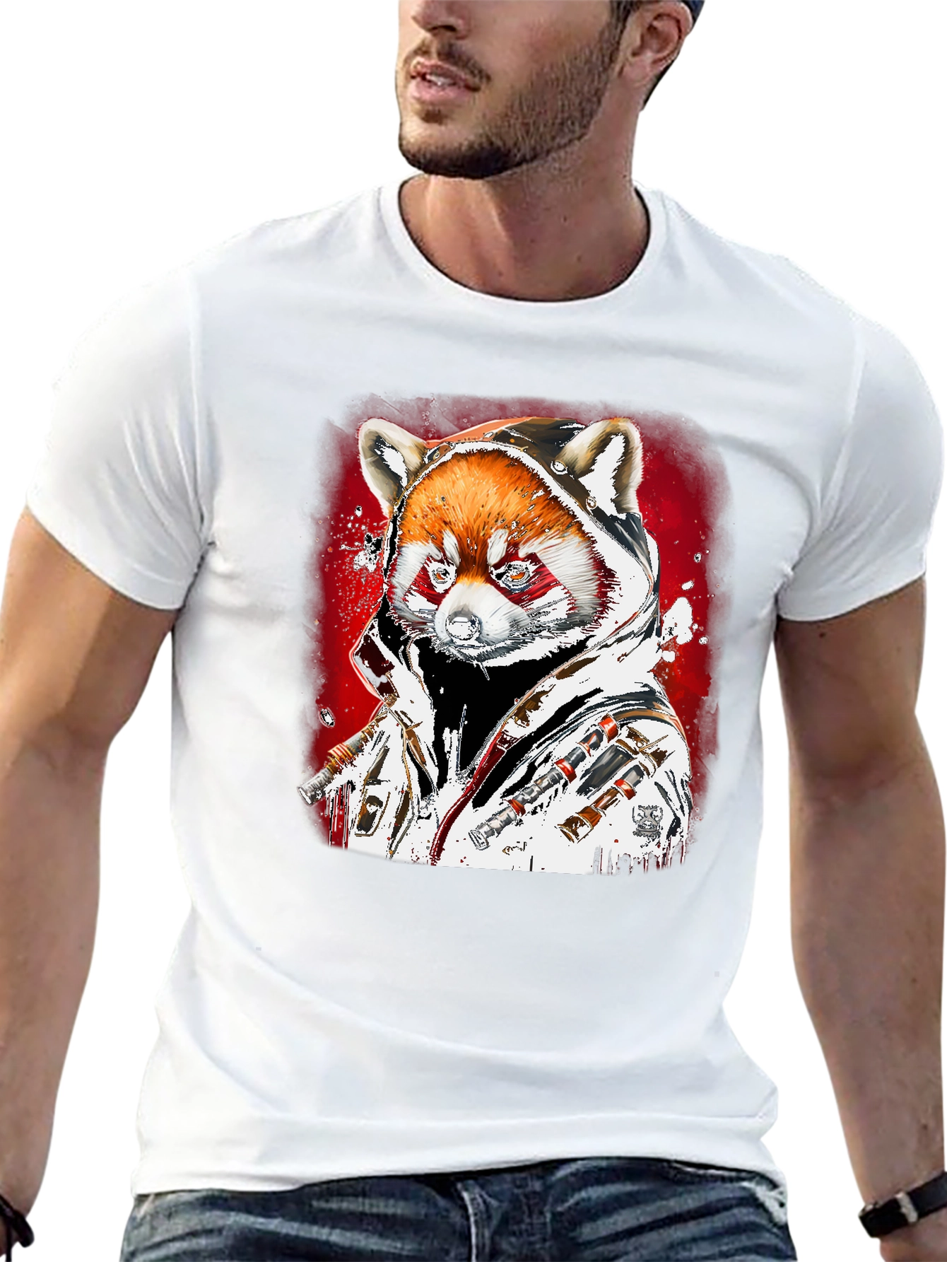 Red Panda Graphic T-Shirt - Streetwear Style