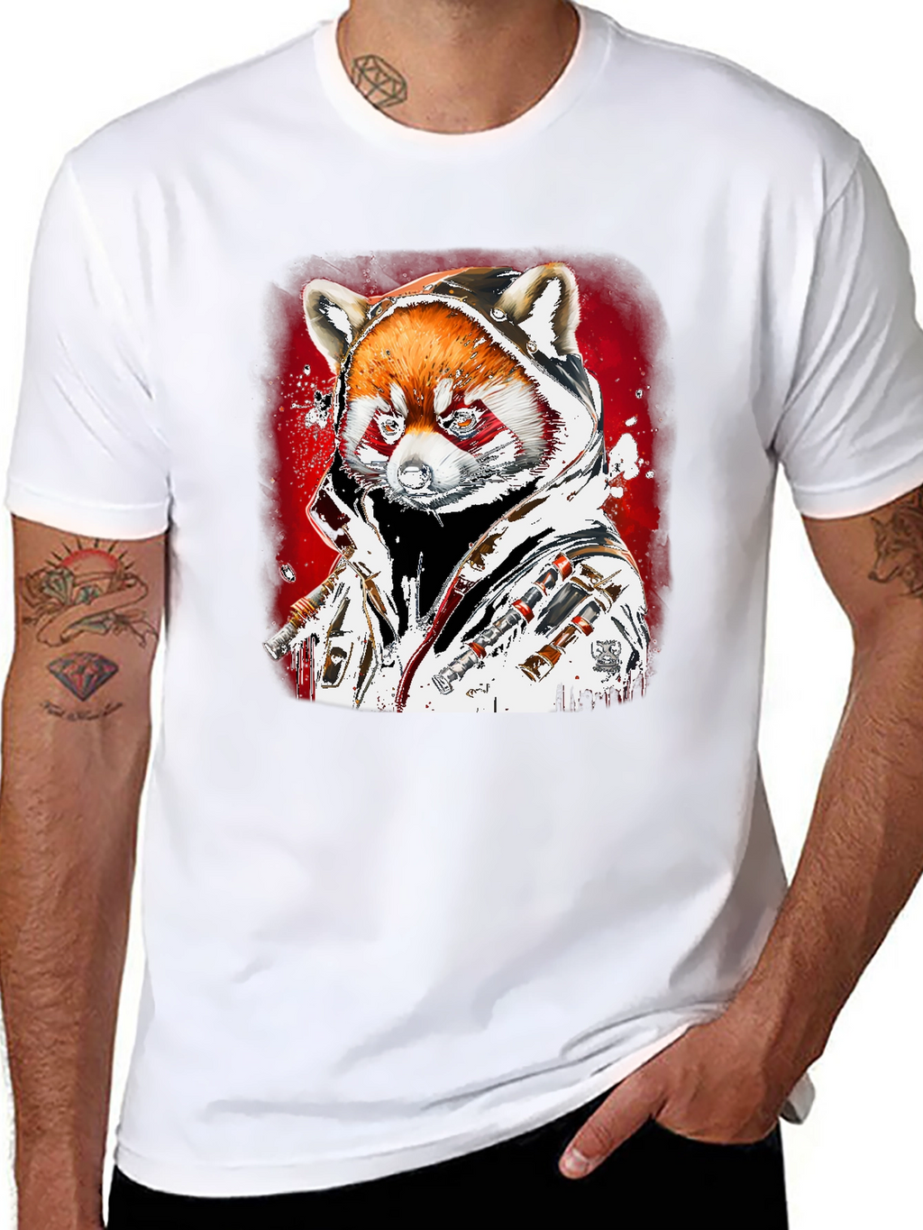 Red Panda Graphic T-Shirt - Streetwear Style