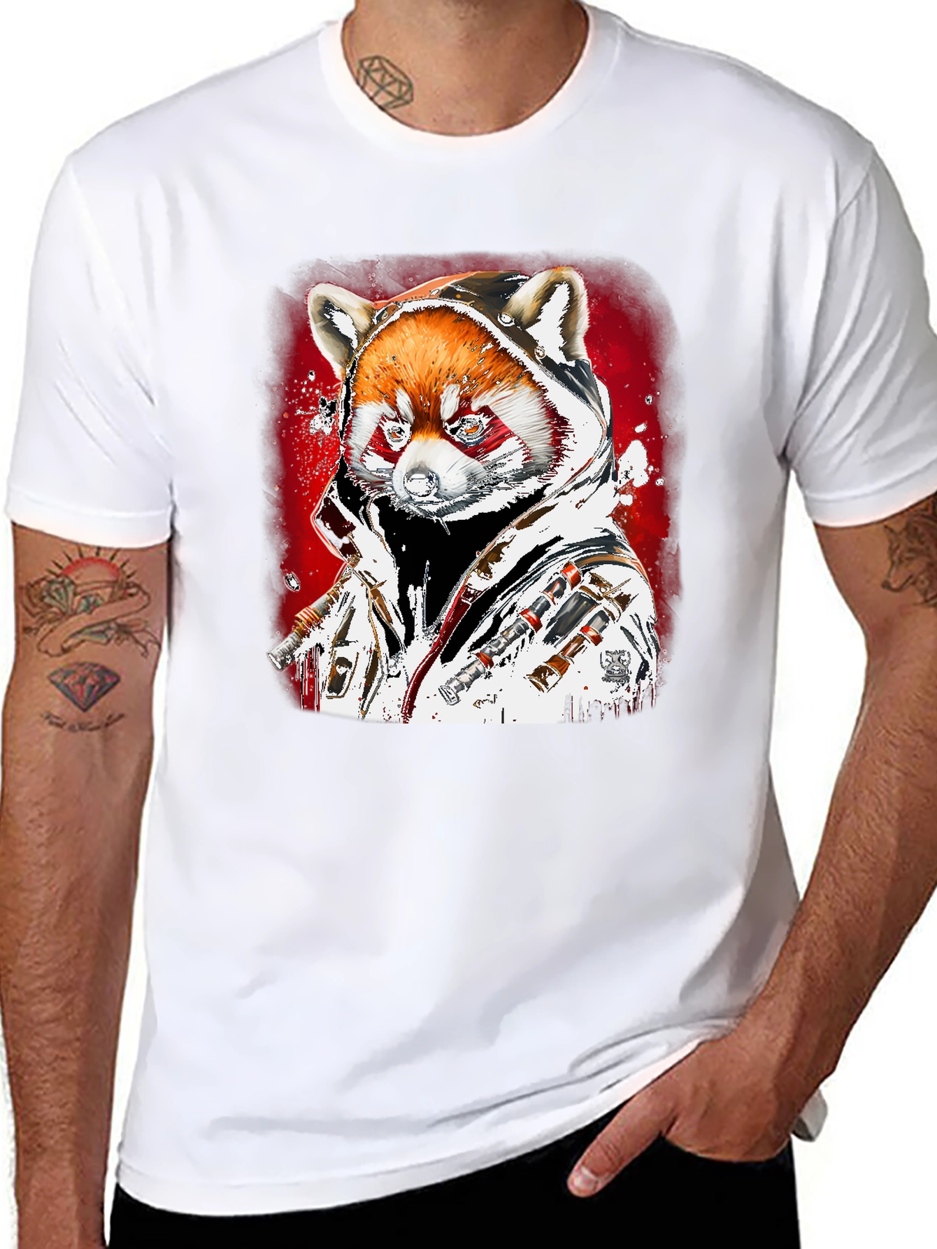 Red Panda Graphic T-Shirt - Streetwear Style
