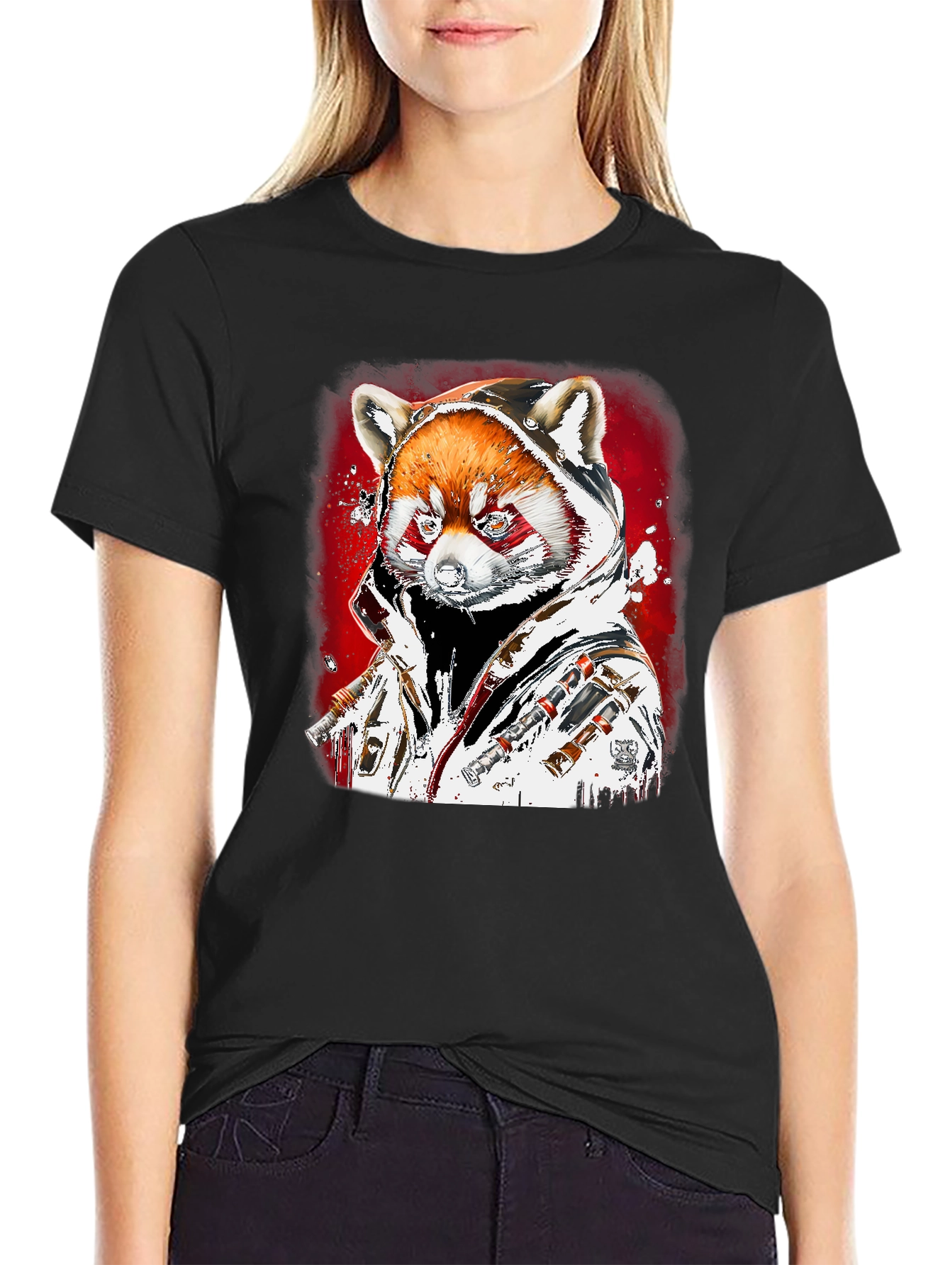 Red Panda Graphic T-Shirt - Streetwear Style
