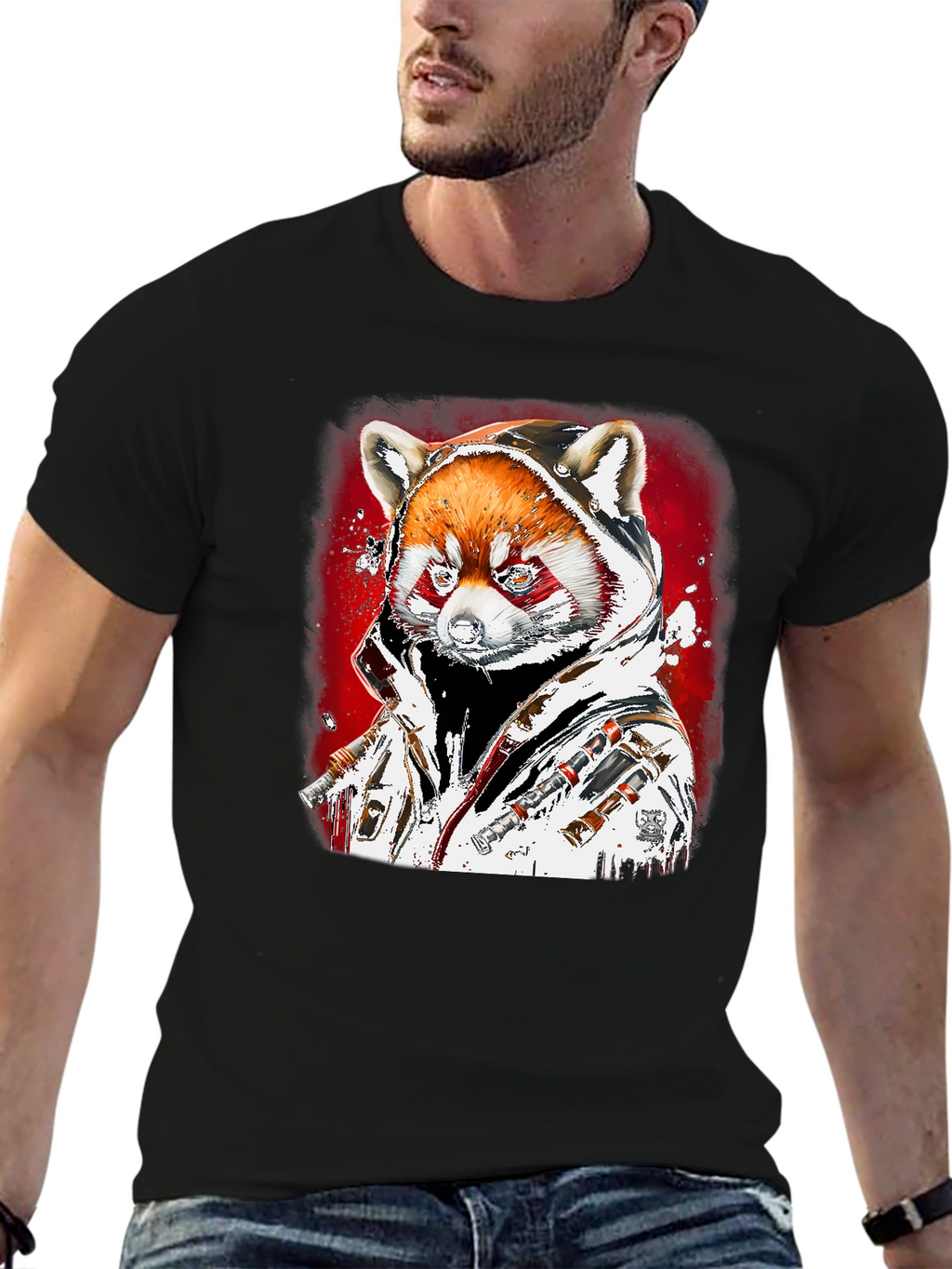 Red Panda Graphic T-Shirt - Streetwear Style
