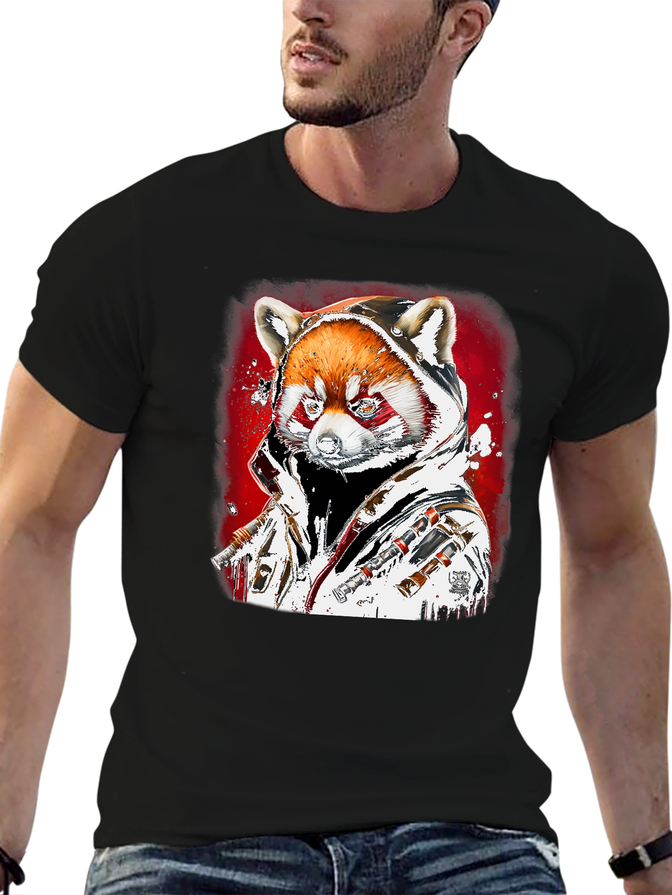 Red Panda Graphic T-Shirt - Streetwear Style