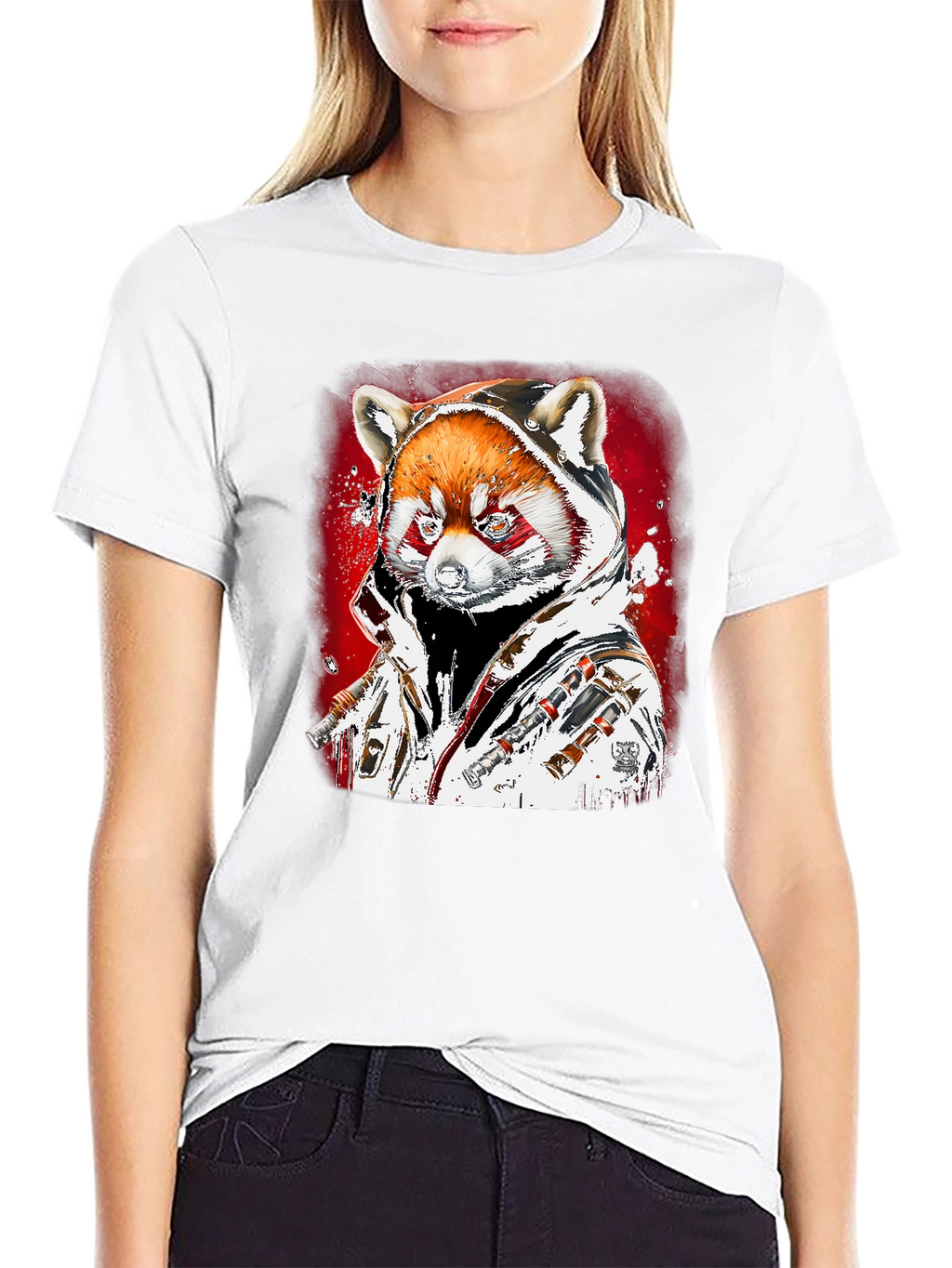 Red Panda Graphic T-Shirt - Streetwear Style
