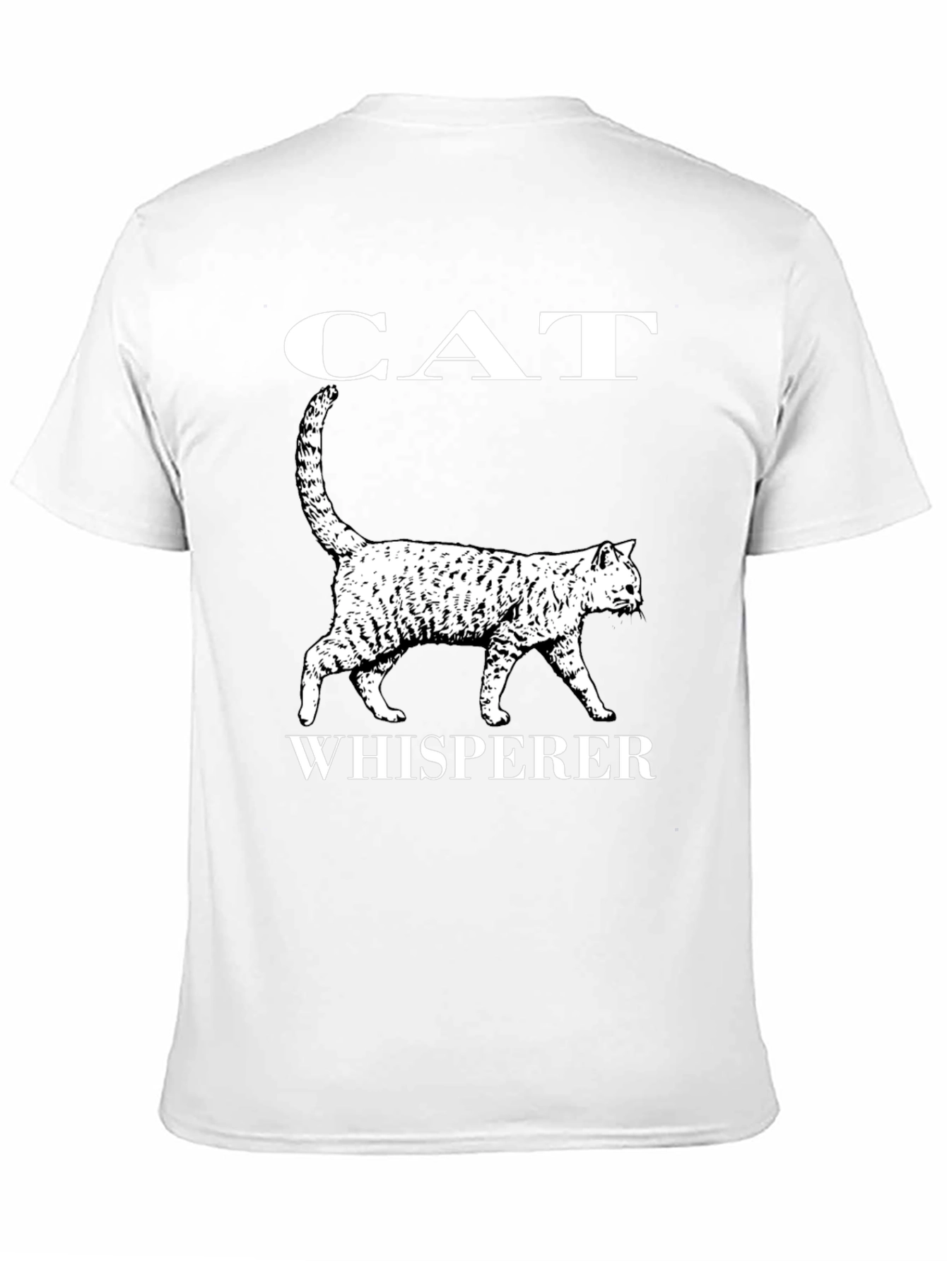 Cat Whisperer Graphic T-Shirt - Black Cotton Tee