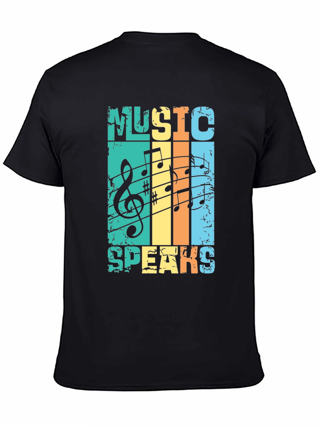 Music Speaks Retro Graphic Tee