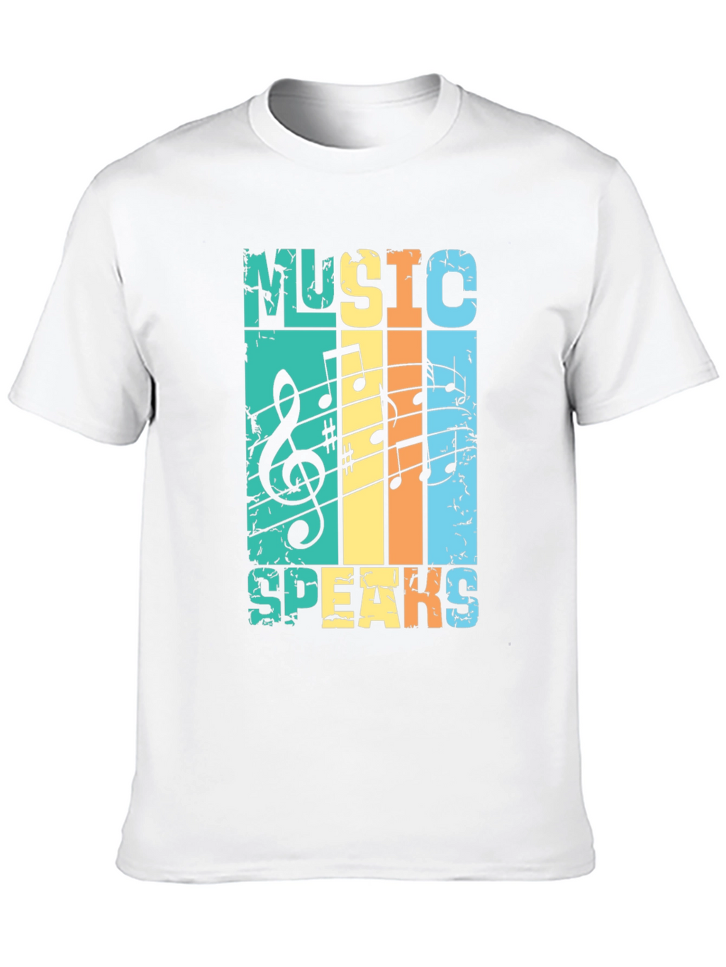 Music Speaks Retro Graphic Tee