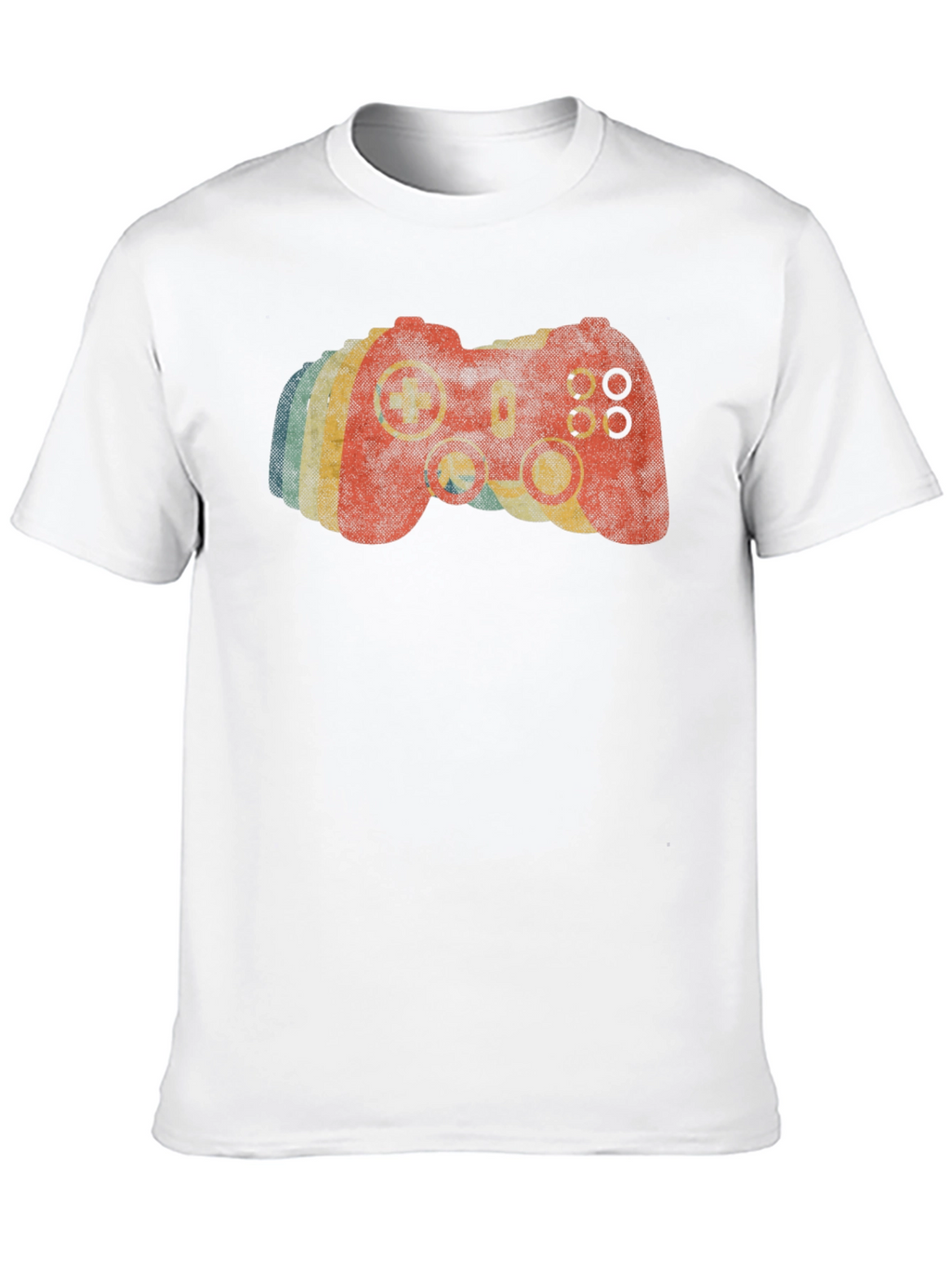 Retro Gamer T-Shirt - Distressed Video Game Controller Tee