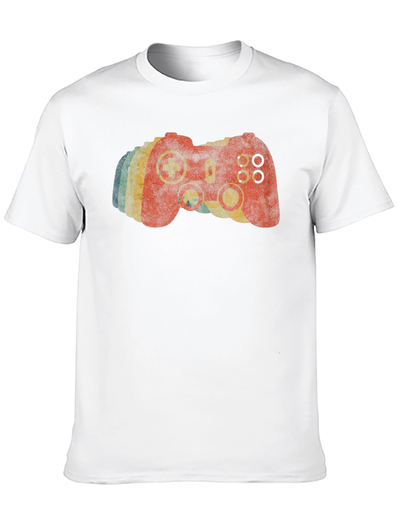 Retro Gamer T-Shirt - Distressed Video Game Controller Tee
