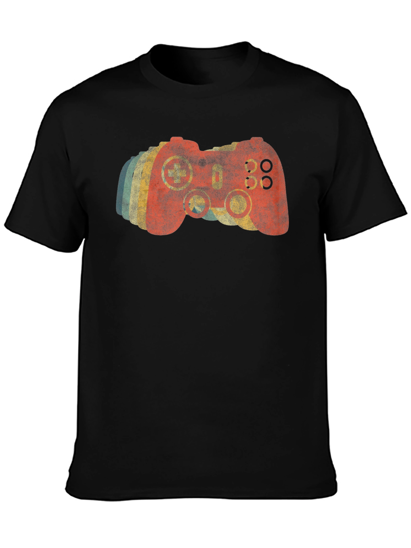 Retro Gamer T-Shirt - Distressed Video Game Controller Tee