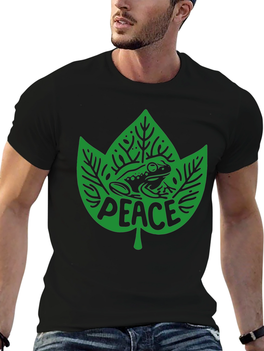Peace Frog Graphic Tee - Eco-Friendly T-Shirt