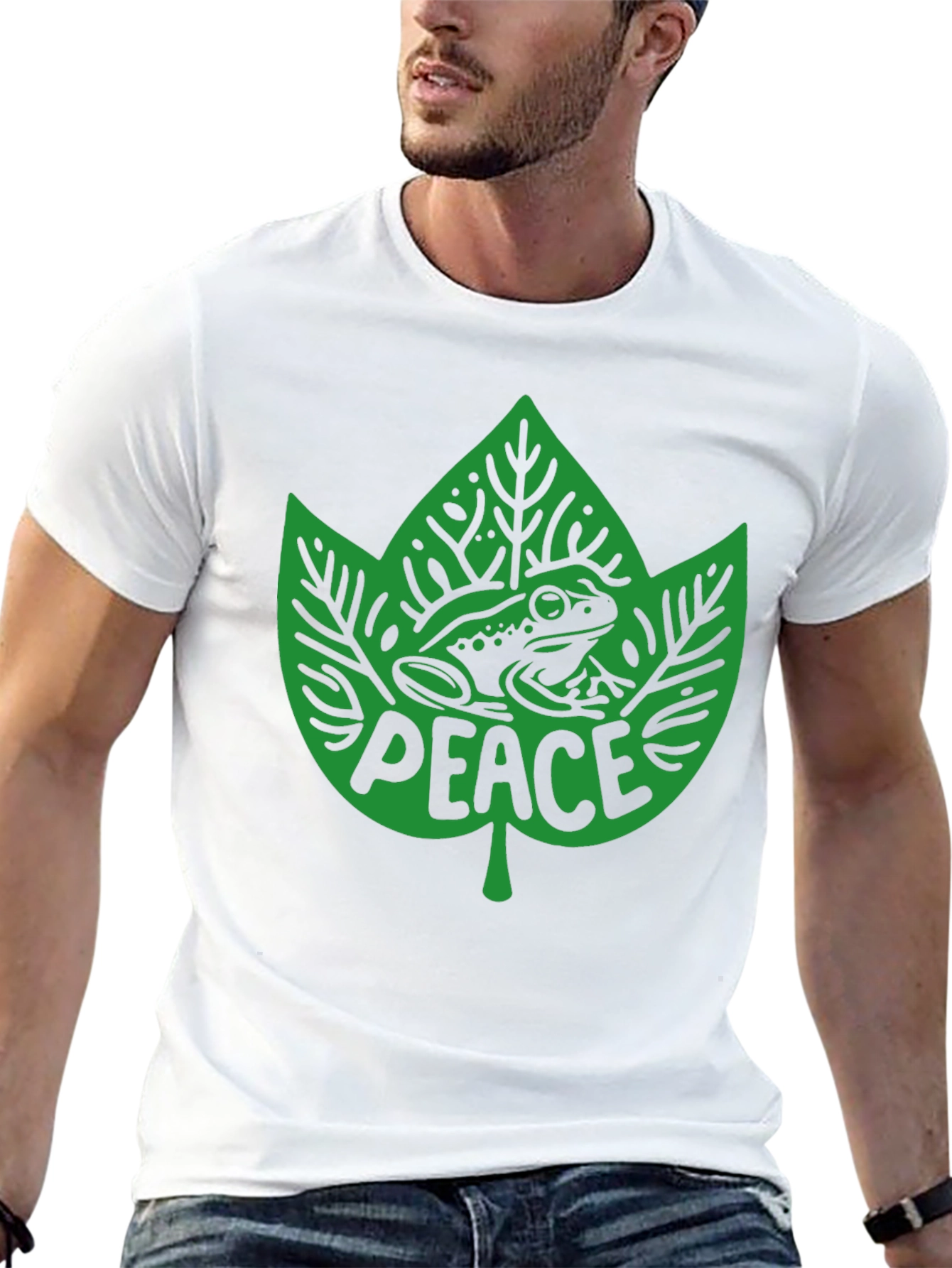 Peace Frog Graphic Tee - Eco-Friendly T-Shirt