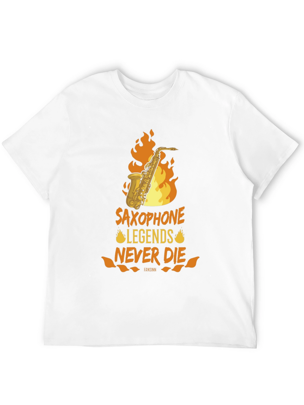 Saxophone Legends Never Die Graphic Tee
