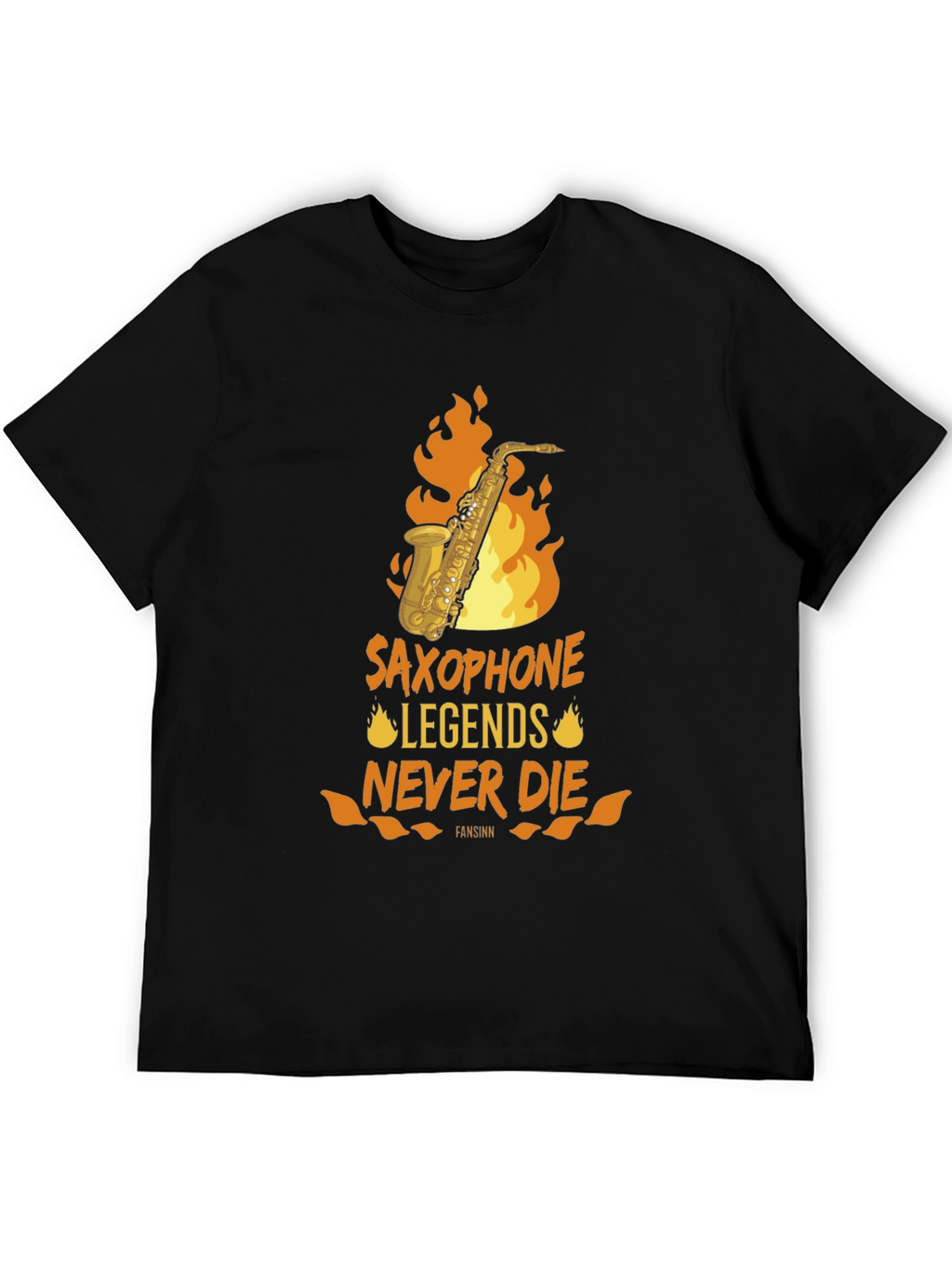 Saxophone Legends Never Die Graphic Tee