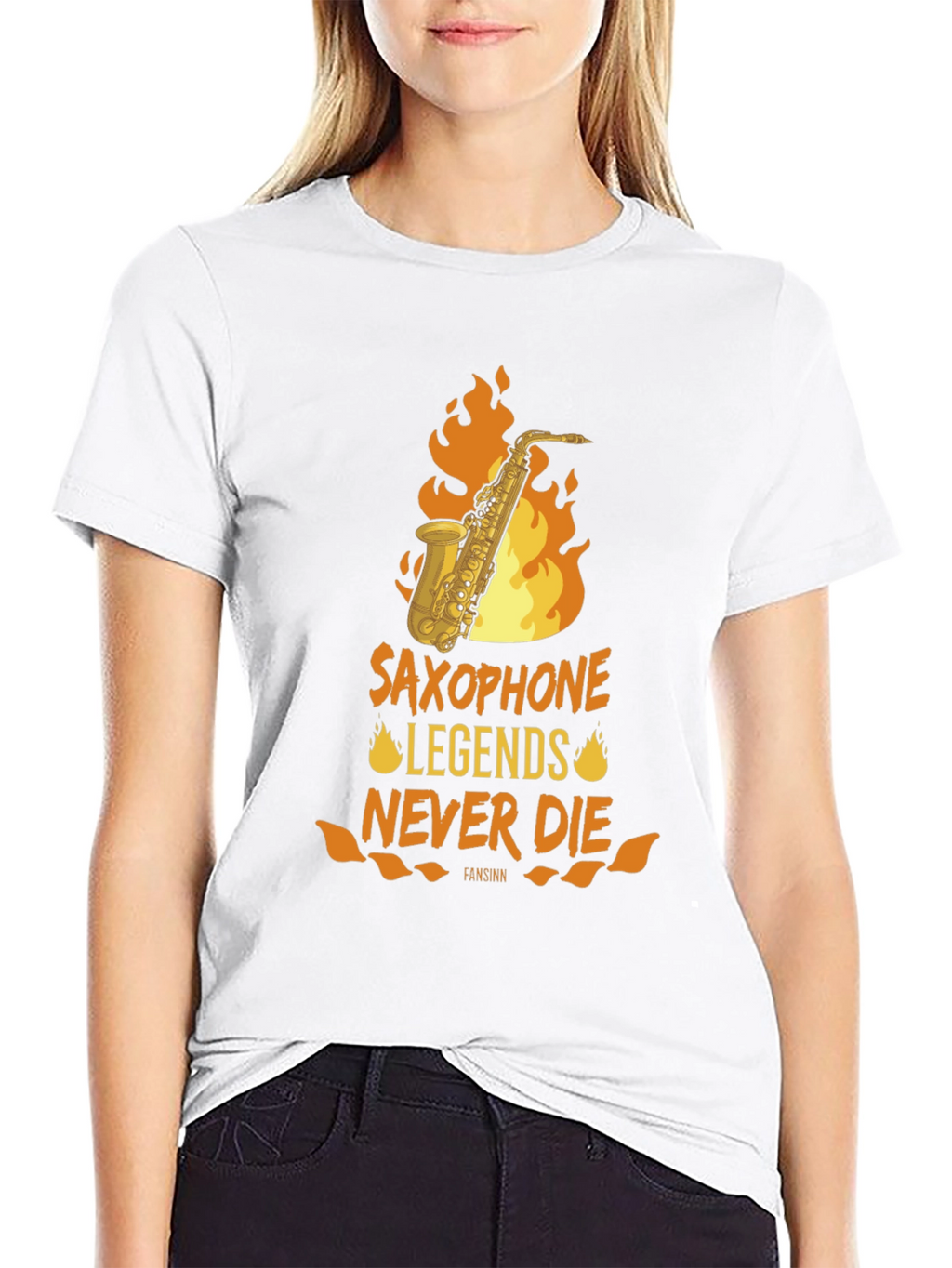 Saxophone Legends Never Die Graphic Tee