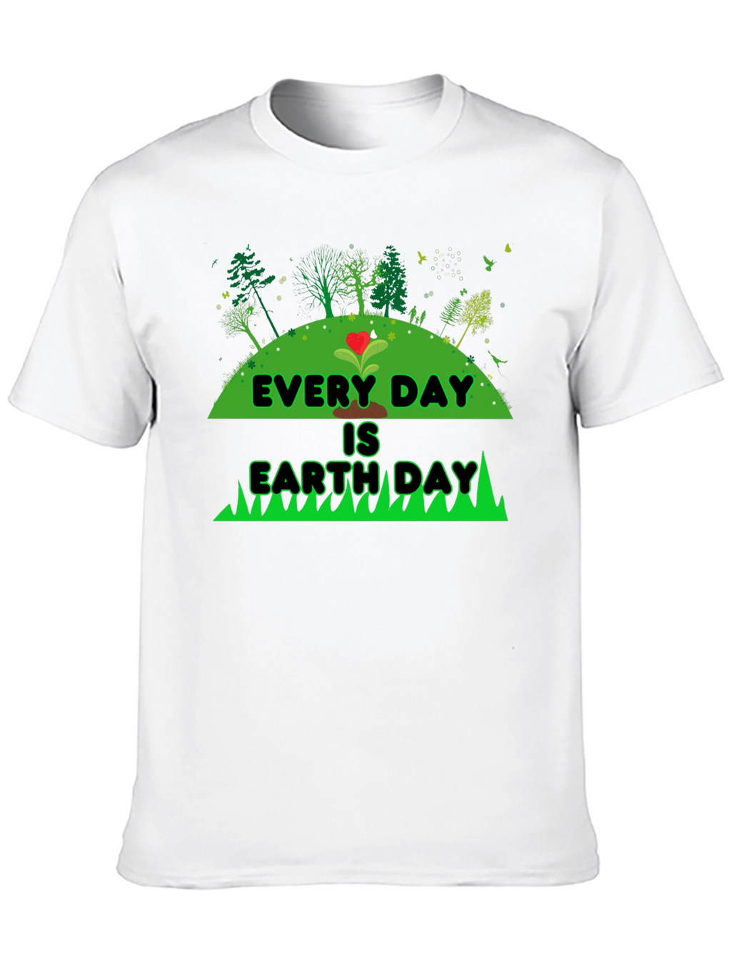 Every Day is Earth Day Black Graphic Tee
