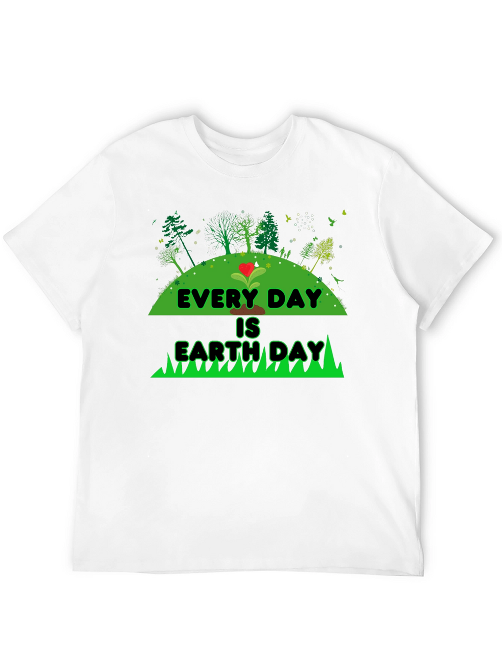 Every Day is Earth Day Black Graphic Tee