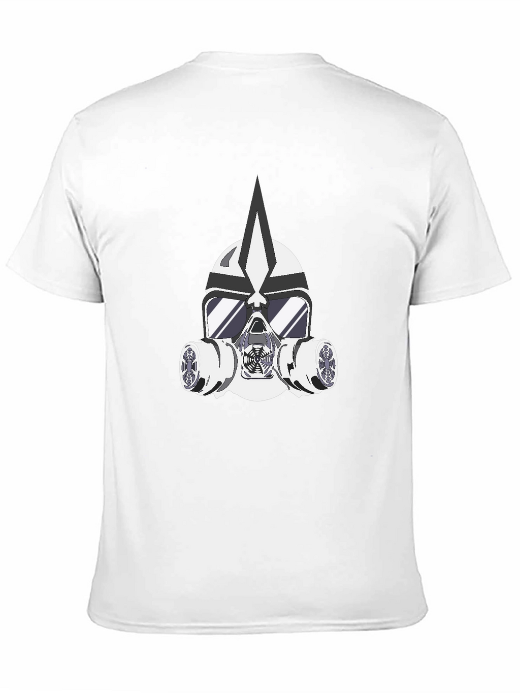 Masked Warrior Graphic Tee - Bold Black T-Shirt