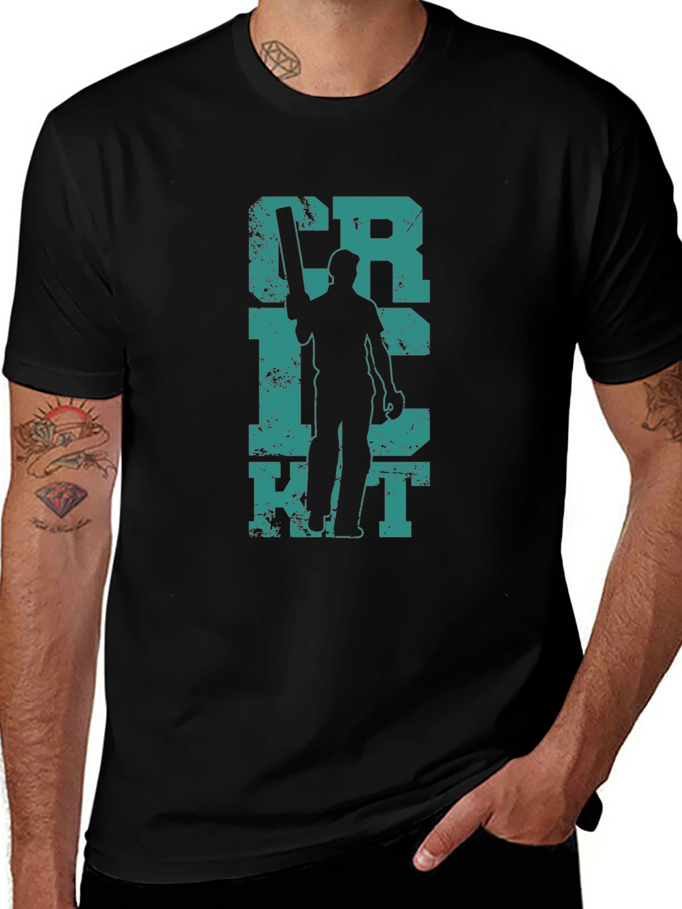 Cricket Silhouette Graphic Tee