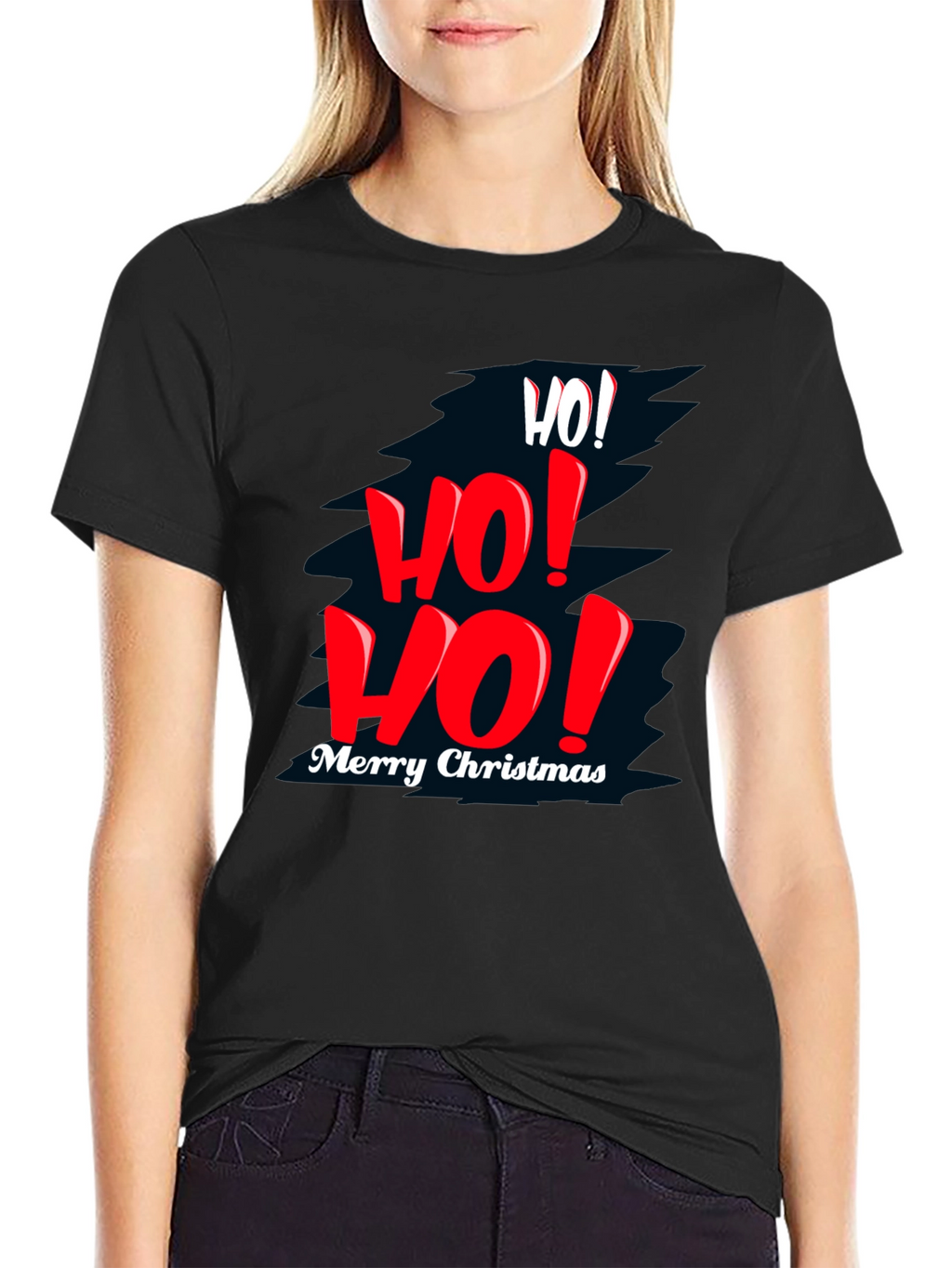 Festive Christmas T-Shirt - Ho! Ho! Ho!