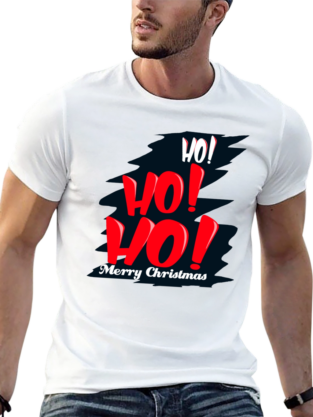 Festive Christmas T-Shirt - Ho! Ho! Ho!