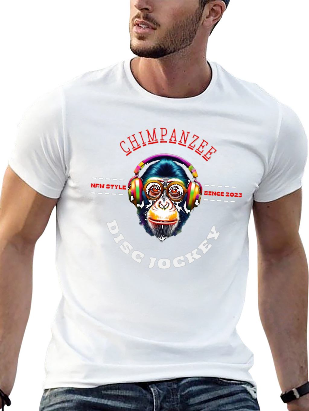 Chimpanzee DJ Graphic Tee - New Style Since 2023!