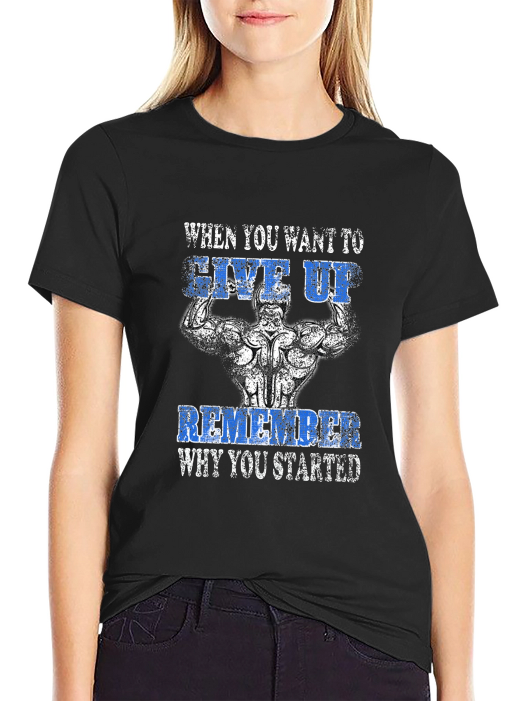 Motivational Gym Black T-Shirt