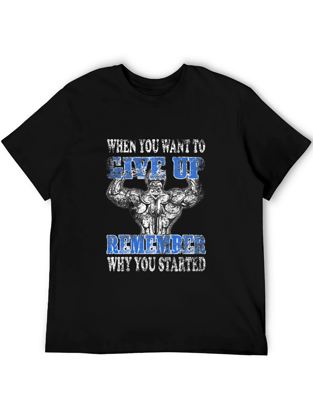 Motivational Gym Black T-Shirt