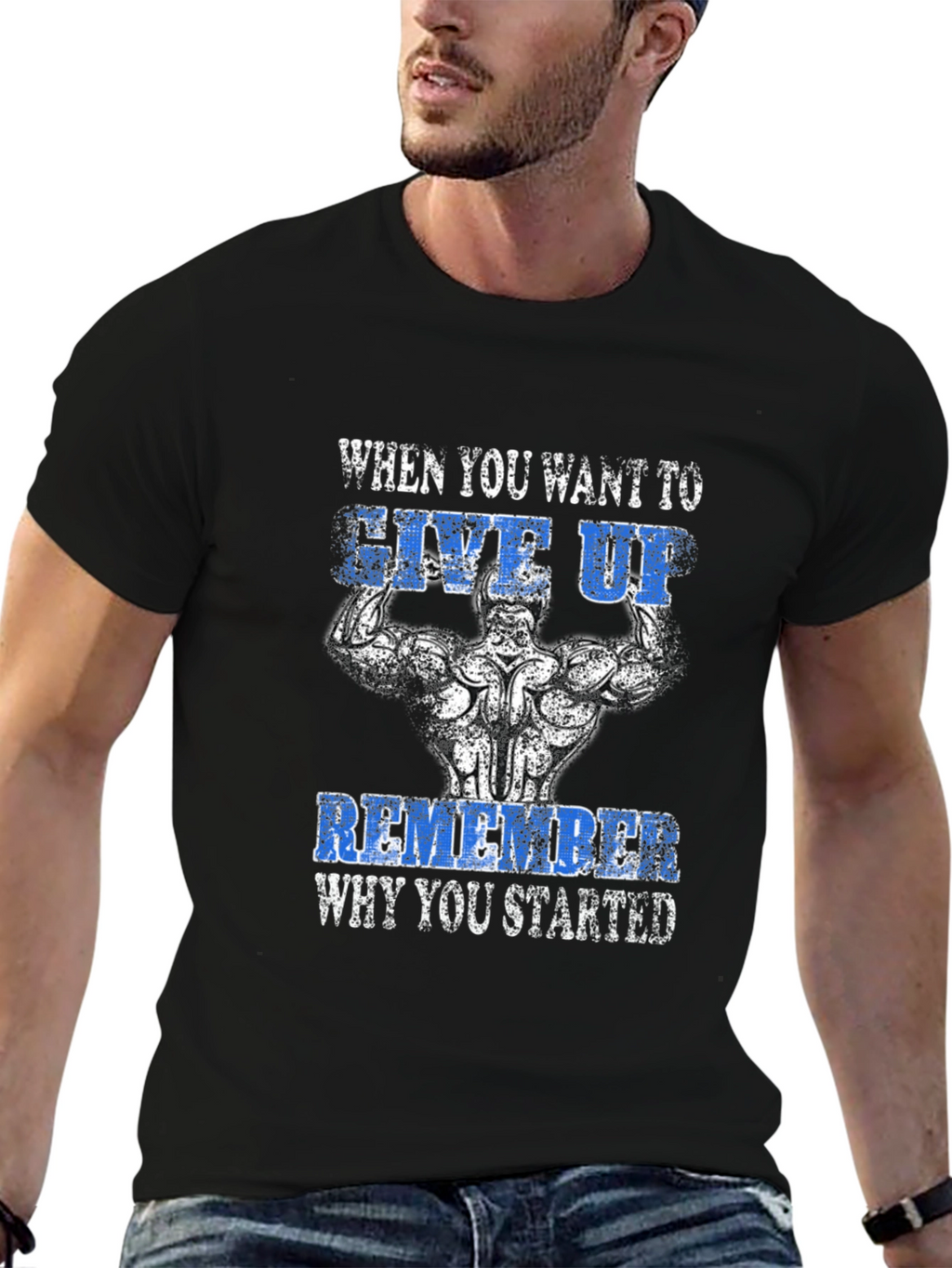 Motivational Gym Black T-Shirt