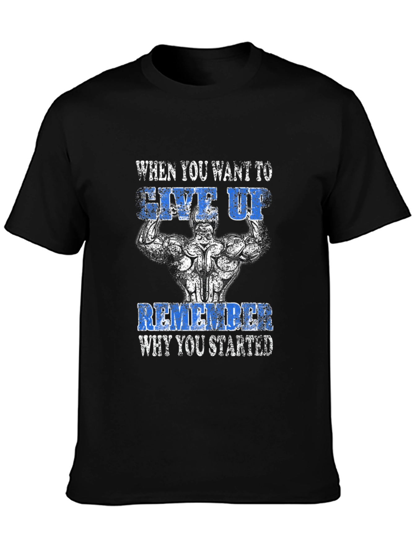 Motivational Gym Black T-Shirt