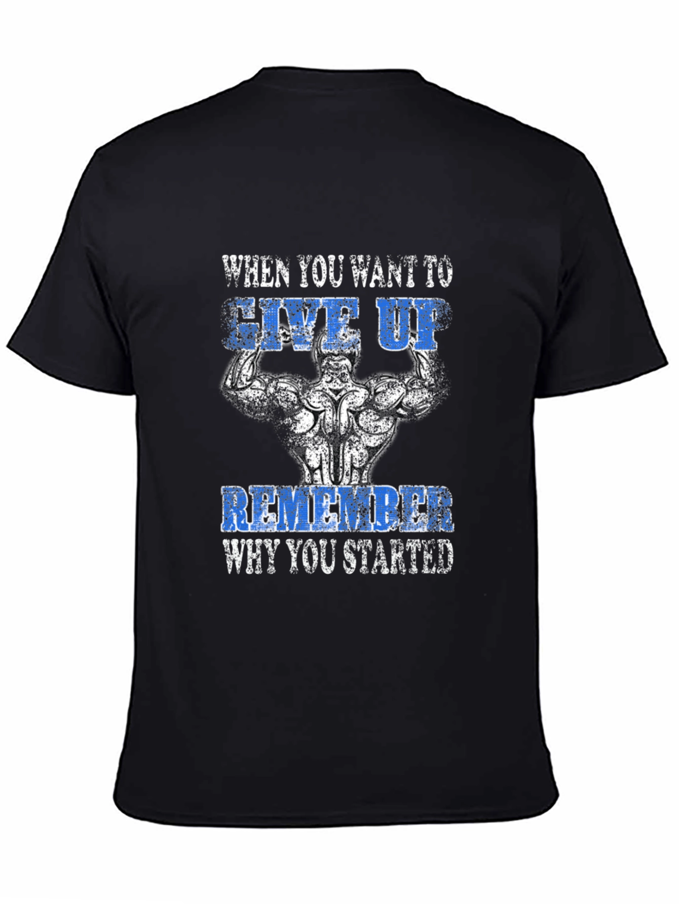 Motivational Gym Black T-Shirt