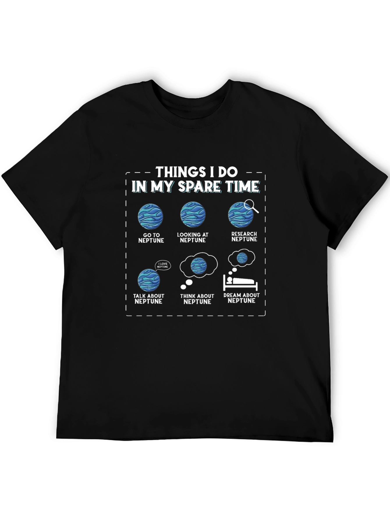 Neptune Lover T-Shirt - Things I Do In My Spare Time Graphic Tee