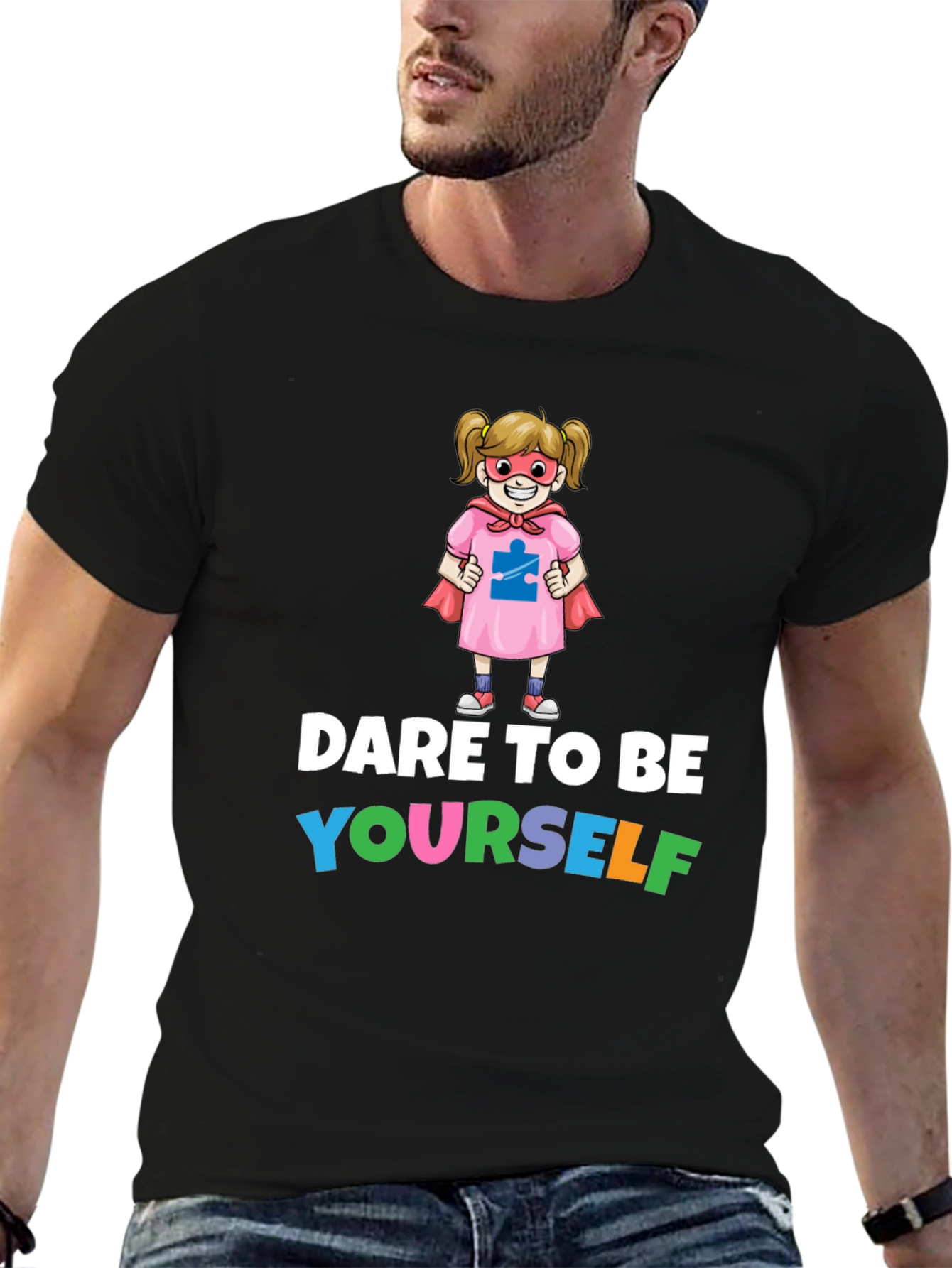 Dare to Be Yourself Autism Awareness T-Shirt