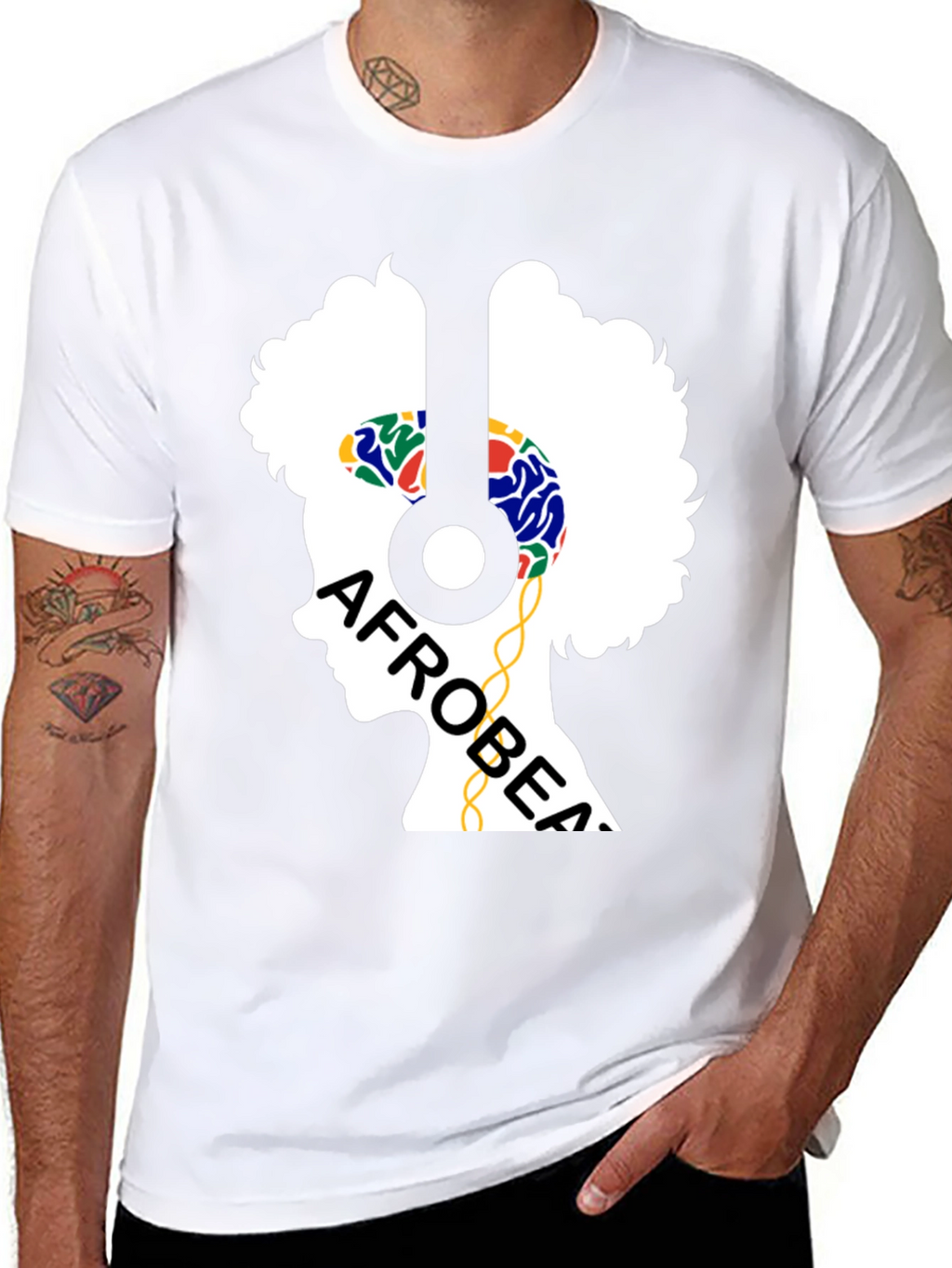 Afrobeat Silhouette T-Shirt - Music Lover Tee