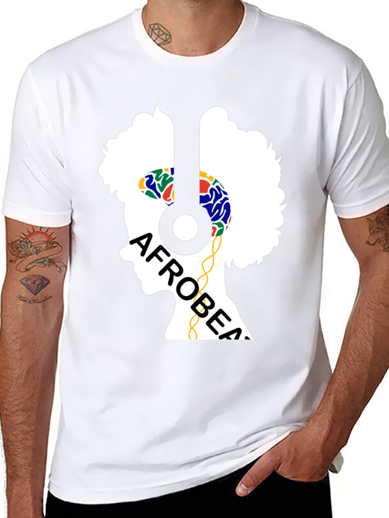 Afrobeat Silhouette T-Shirt - Music Lover Tee