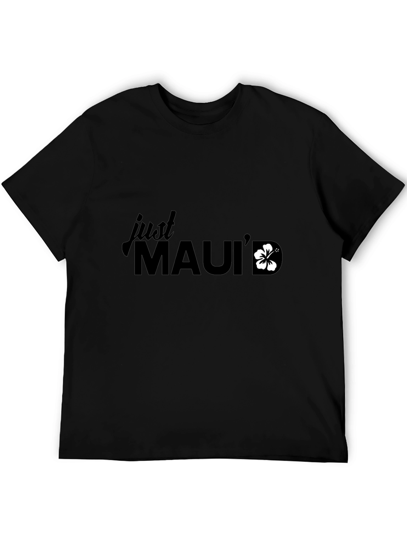 Just Mauid T-Shirt - Black Relaxed Fit