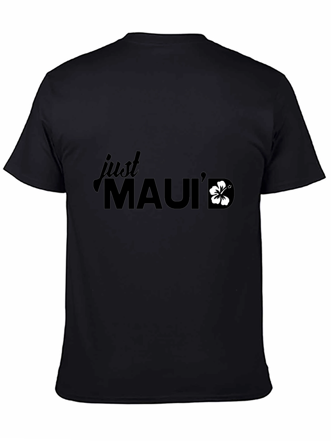 Just Mauid T-Shirt - Black Relaxed Fit
