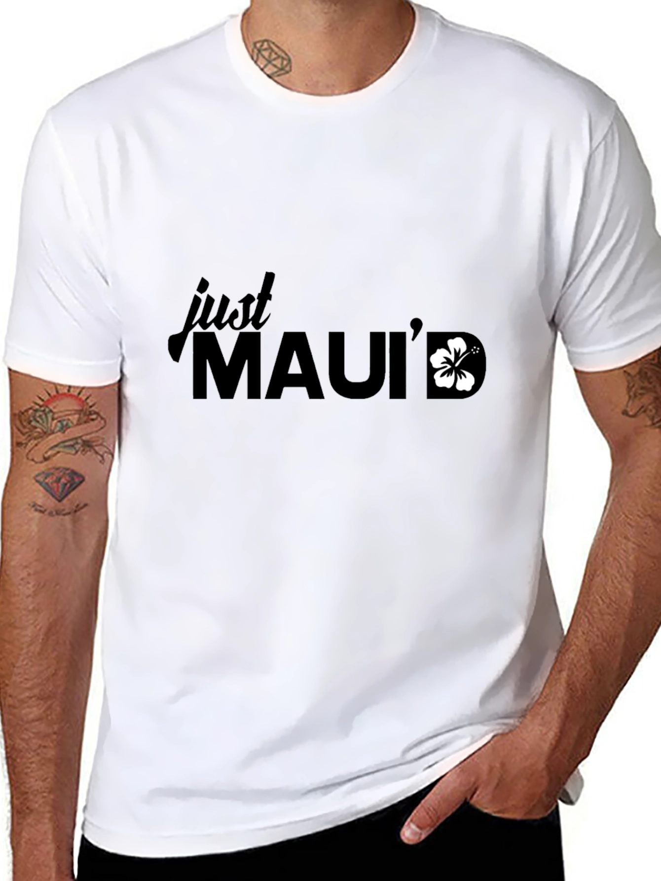 Just Mauid T-Shirt - Black Relaxed Fit