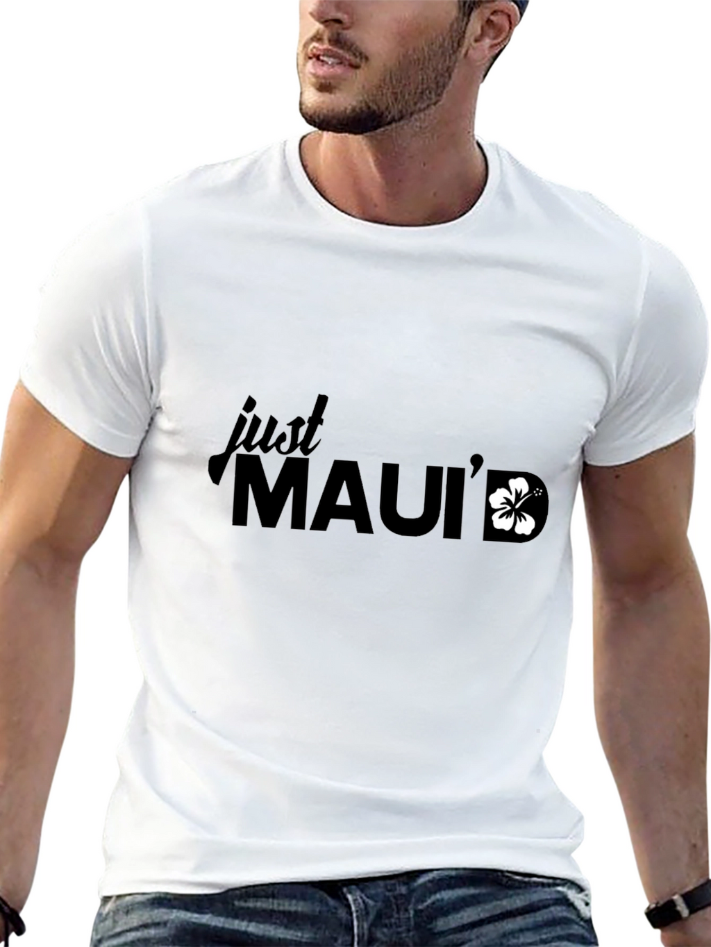 Just Mauid T-Shirt - Black Relaxed Fit