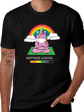 Unicorn Meditation Tee - Happiness Loading