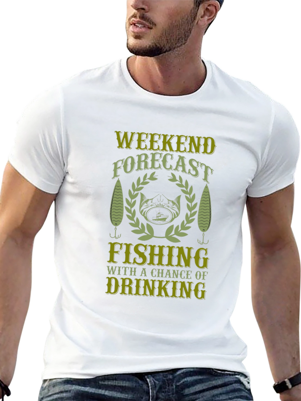 Weekend Forecast Fishing T-Shirt