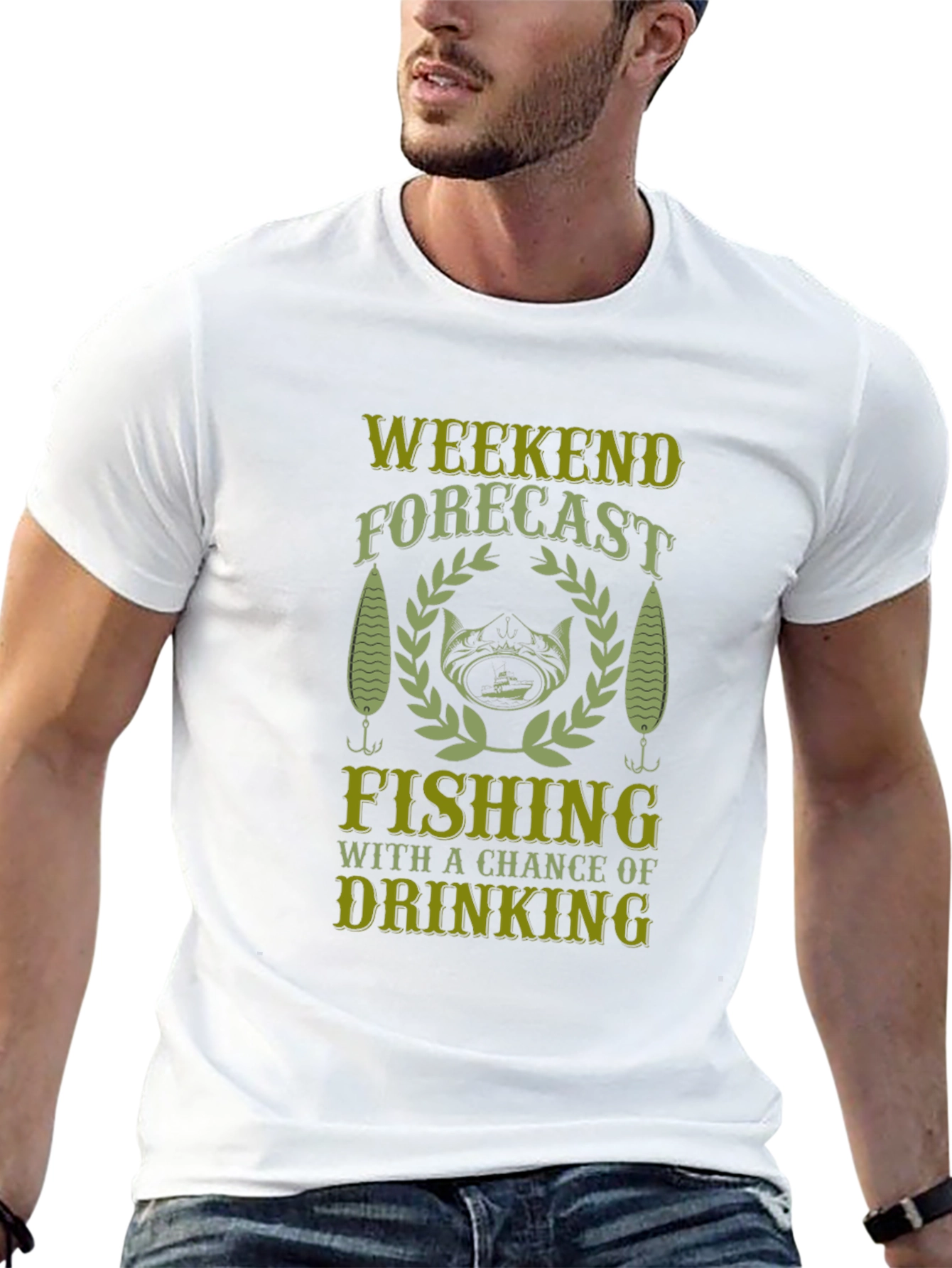 Weekend Forecast Fishing T-Shirt