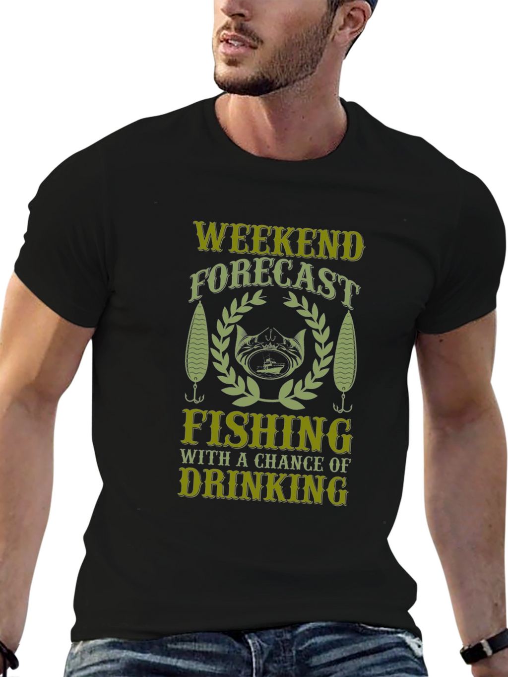 Weekend Forecast Fishing T-Shirt