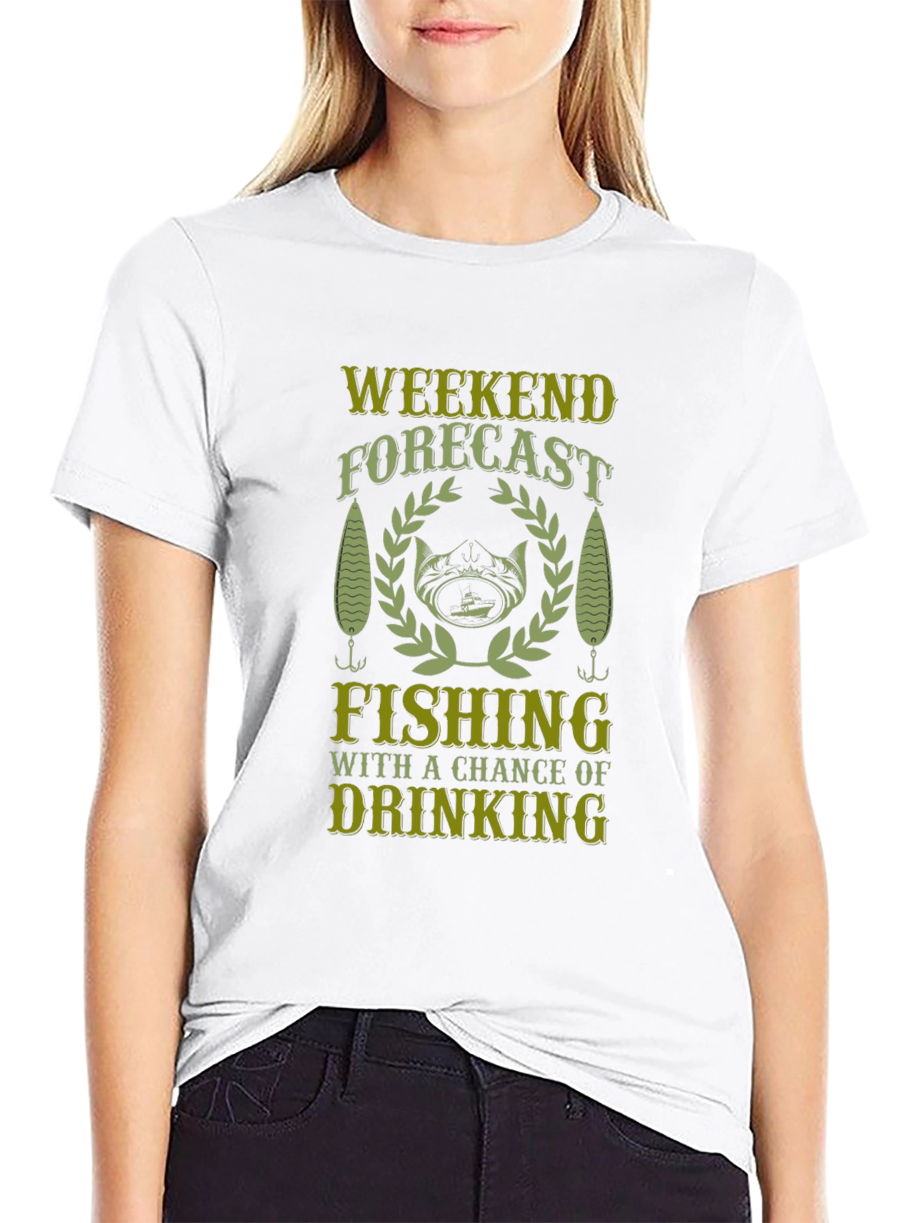 Weekend Forecast Fishing T-Shirt
