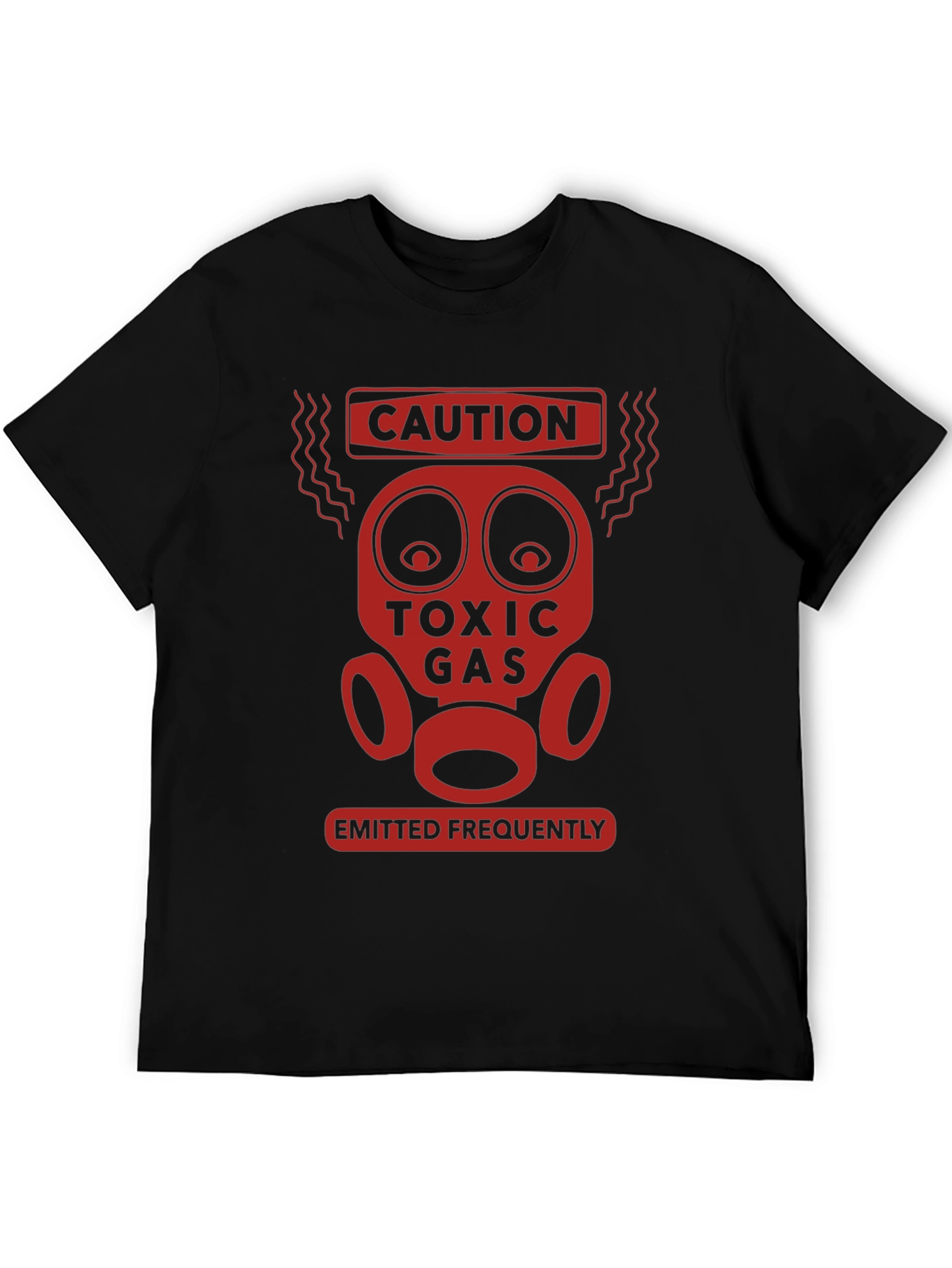 Caution Toxic Gas Funny Graphic T-Shirt